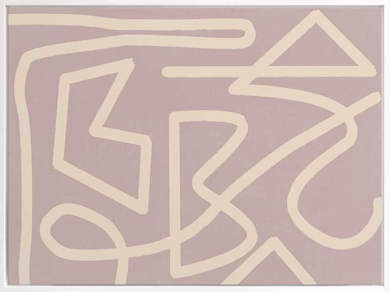Allegro Blush Canvas Art Print - Modern Abstract Wall Decor for Living Room, Bedroom & Office - Perfect for Home Decor & Gift Giving