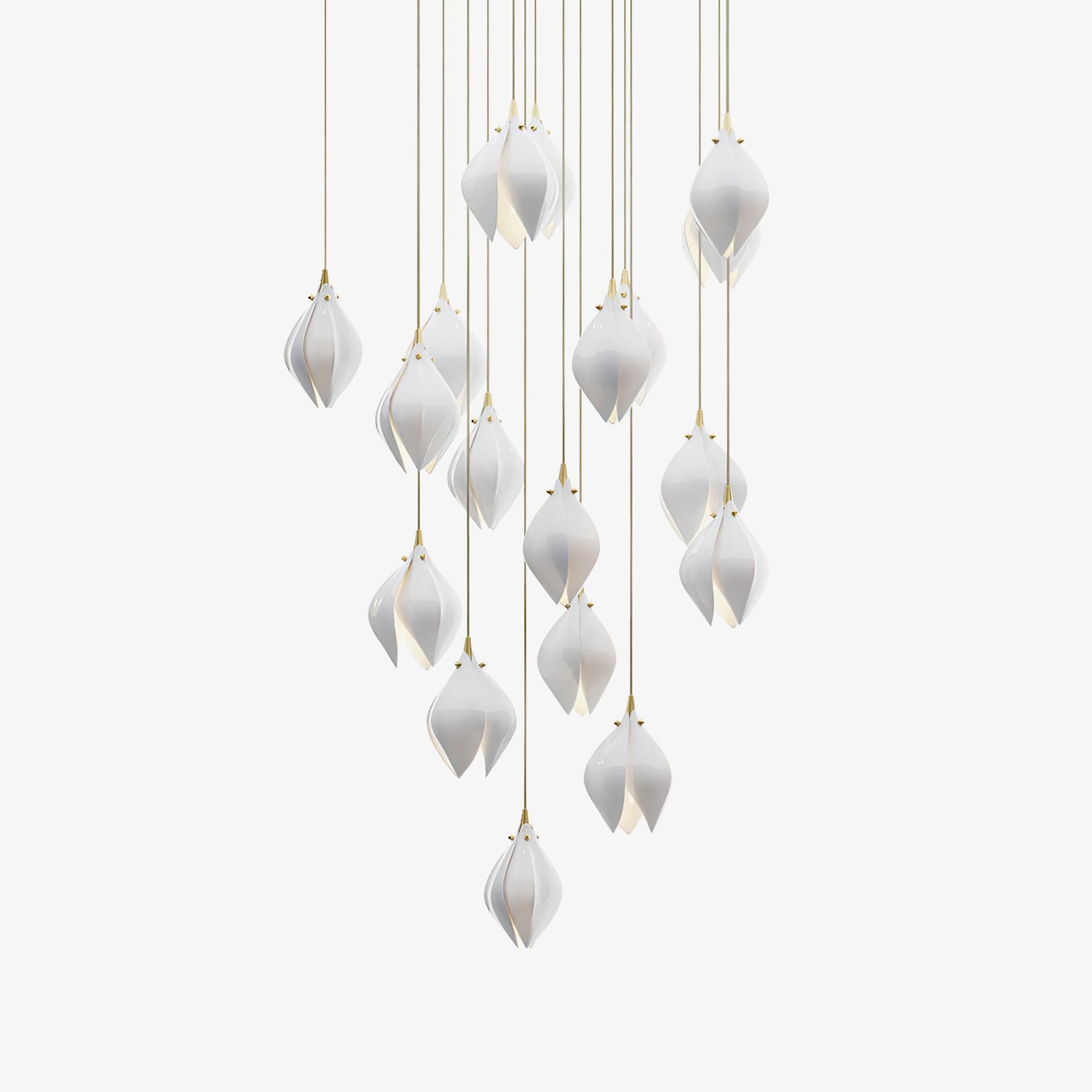 Celeste Flora Pendant Light - Modern Floral Glass Ceiling Lamp for Dining Room, Kitchen Island, Bedroom & Living Room Decor