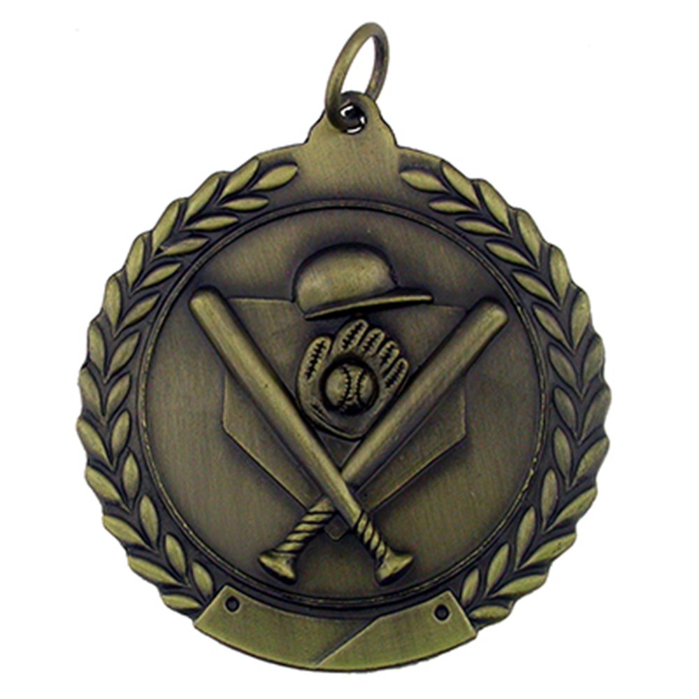 Custom Baseball Award Medals - Personalized Single & Bulk Team Trophies for Tournaments, Championships & Youth Sports