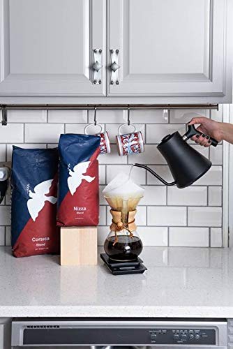 La Colombe Bleu Organic Dark Roast Whole Bean Coffee - Rich Cocoa, Macadamia & Sweet Cream Flavors, 5lb Bag (80oz) | Perfect for Home Brewing, Office Use & Gifts