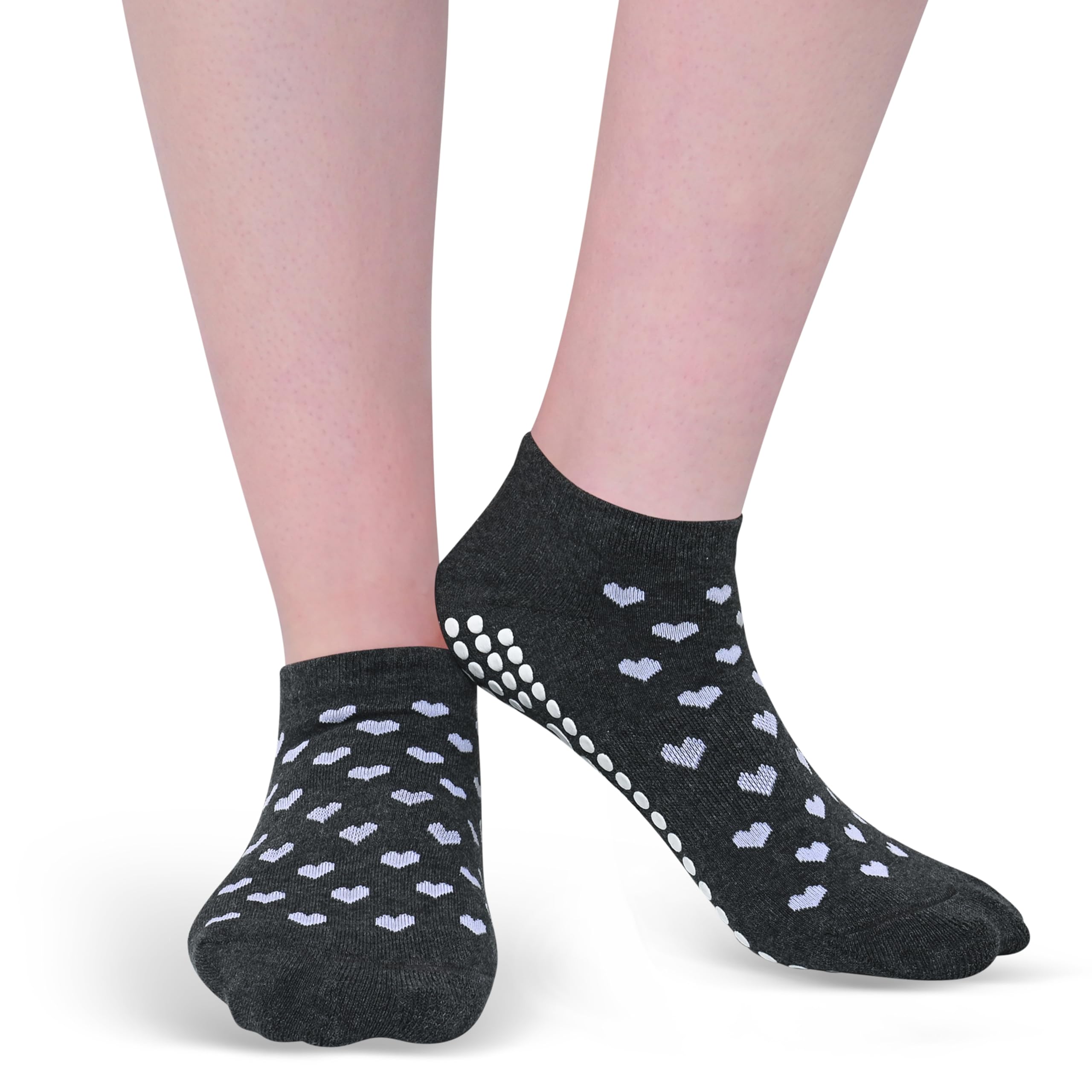 Non-Slip Sticky Grip Socks for Women - Perfect for Barre, Pilates, Lagree, Yoga & Dance - Anti-Slip Workout Socks for Studio Fitness & Home Exercise