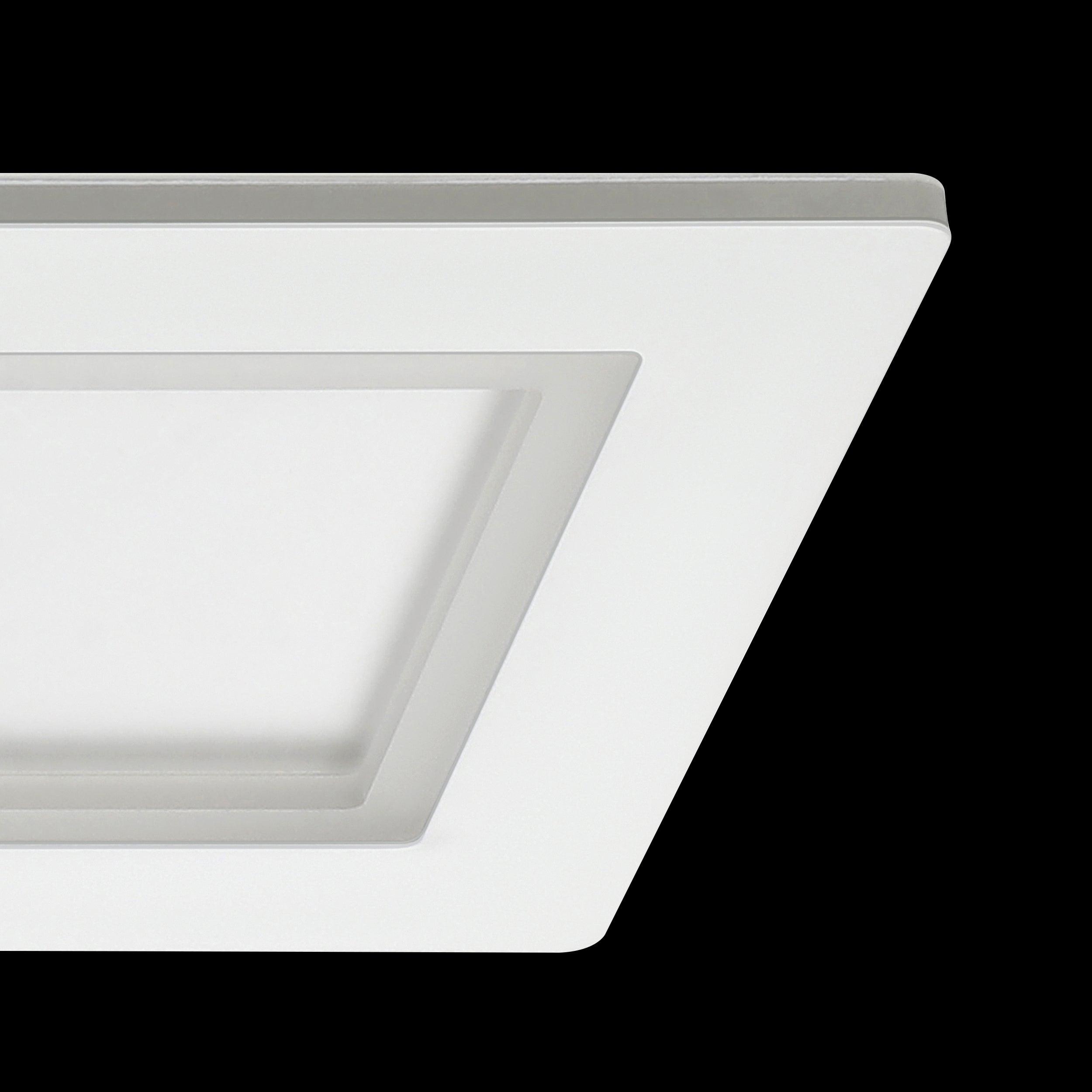 Eglo Connect Padrogiano Z Smart 3-Light LED Rectangular Ceiling Flush Mount - Modern Lighting for Living Room, Bedroom & Kitchen