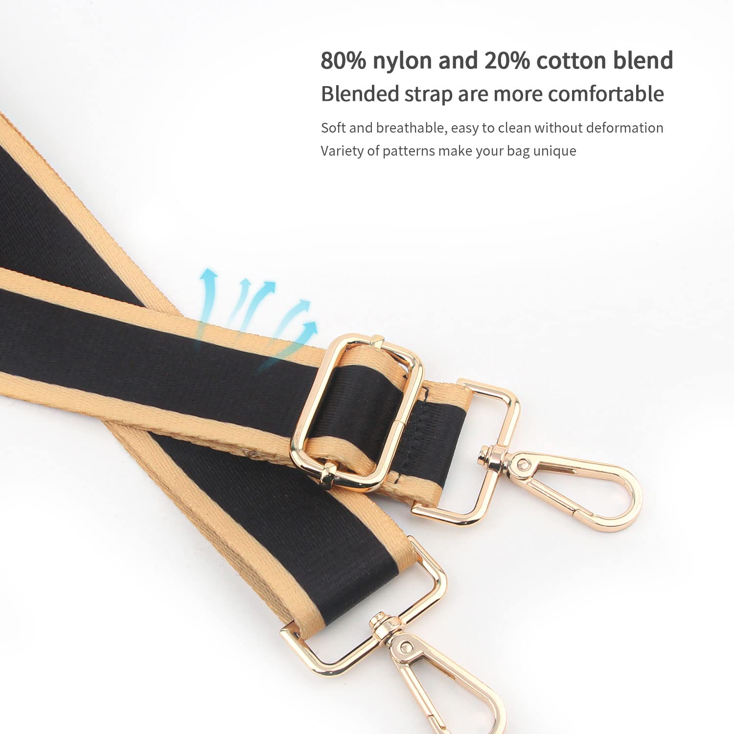 Replacement Purse Strap - Wide Adjustable Crossbody Handbag Strap for Women | Durable & Comfortable Shoulder Bag Accessory | Perfect for Daily Use, Shopping & Travel