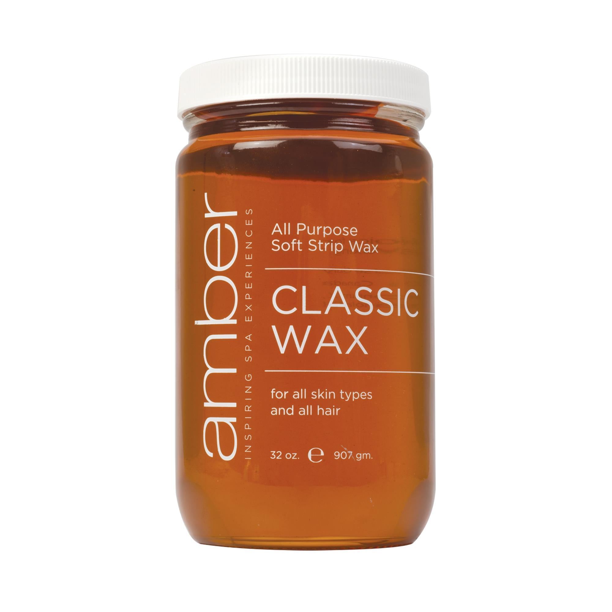 Amber Depilatory Wax for Hair Removal - Classic Formula for Smooth Skin | At-Home Waxing & Salon Use