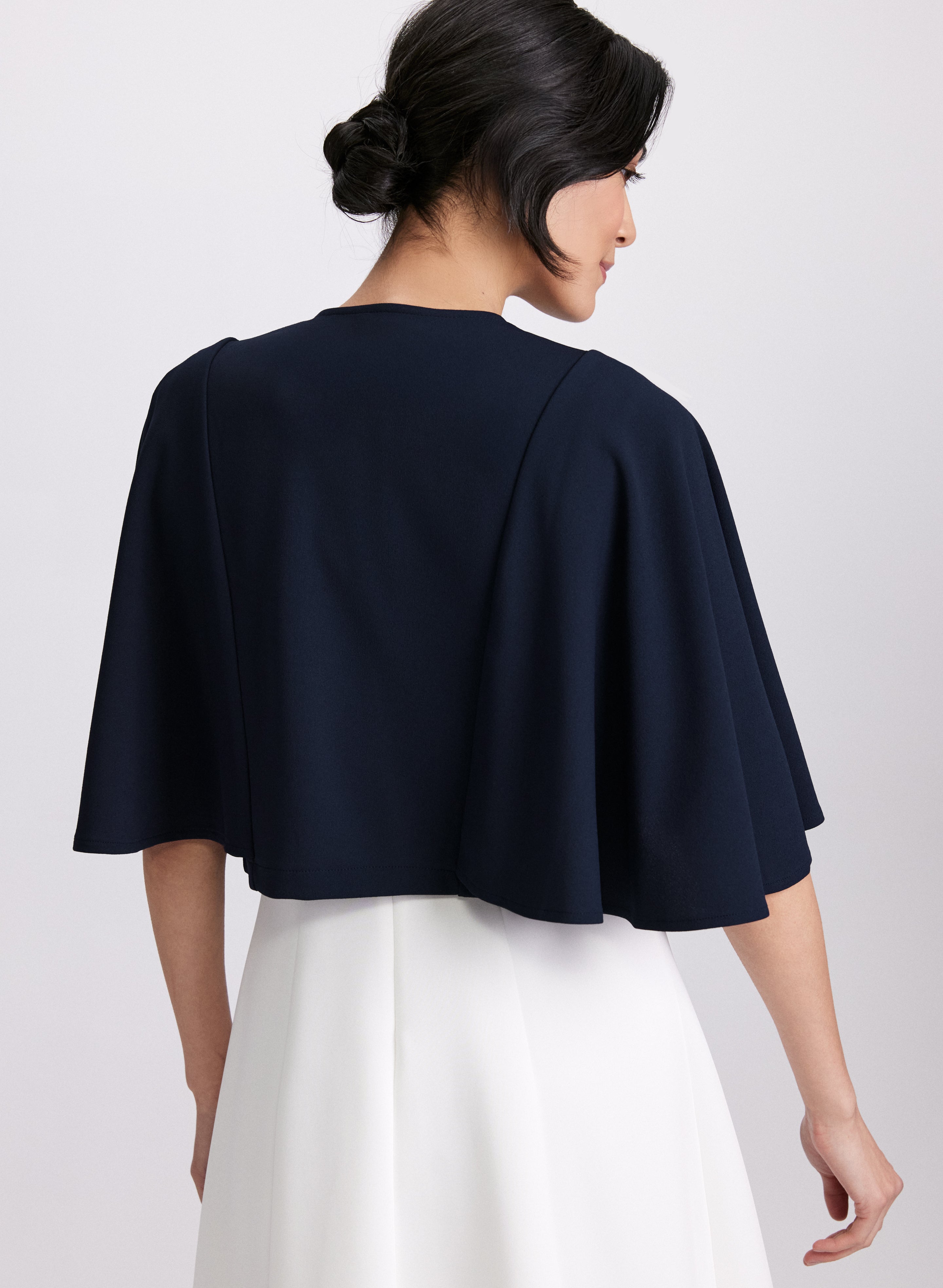 Flare Sleeve Bolero Shirt - Women's Elegant Lace Cover Up Blouse for Parties, Weddings & Date Nights