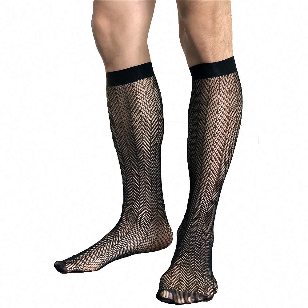 Goobester Men's Formal Dress Socks - Sheer Business Stockings for Suits & Office Wear | Comfortable Nylon Tube Socks for Professional Attire, Business Meetings & Special Occasions