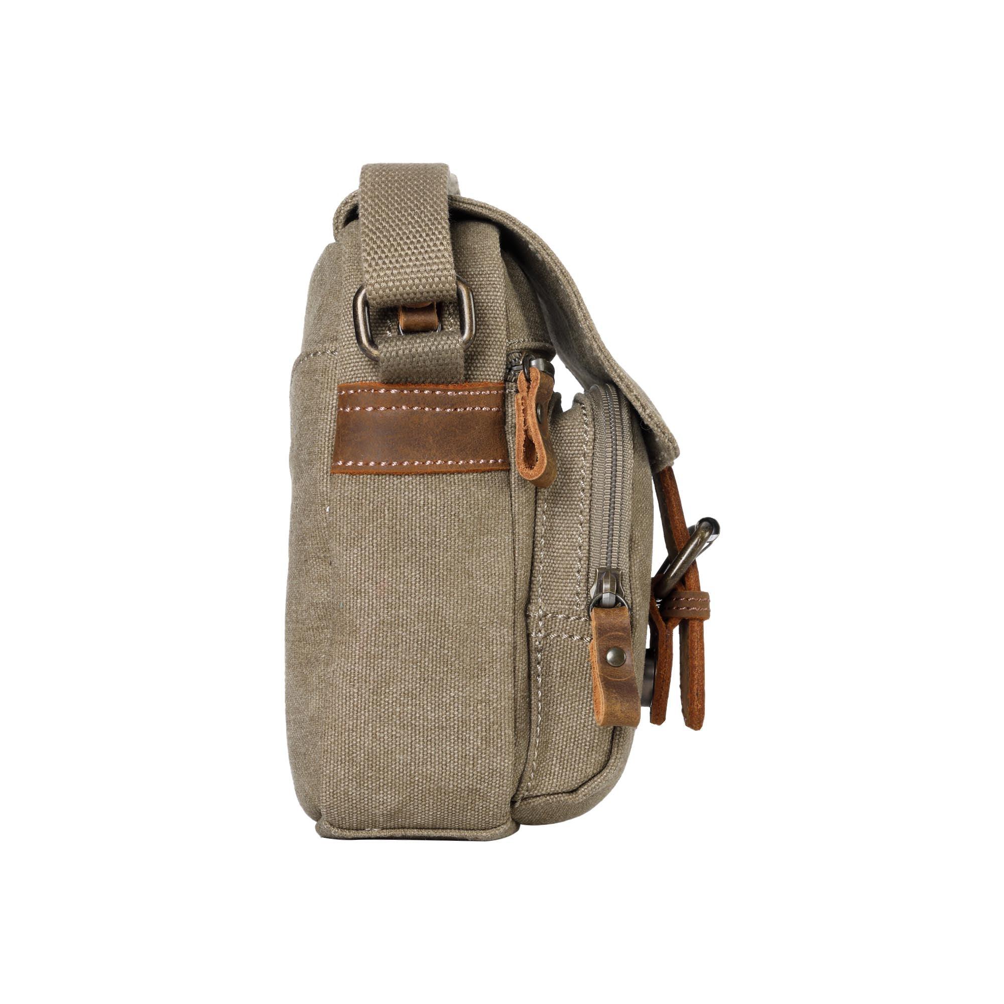 TRP0213 Troop London Classic Canvas Crossbody Bag for Men & Women - Stylish & Durable Everyday Shoulder Bag for Work, Travel & Casual Outings