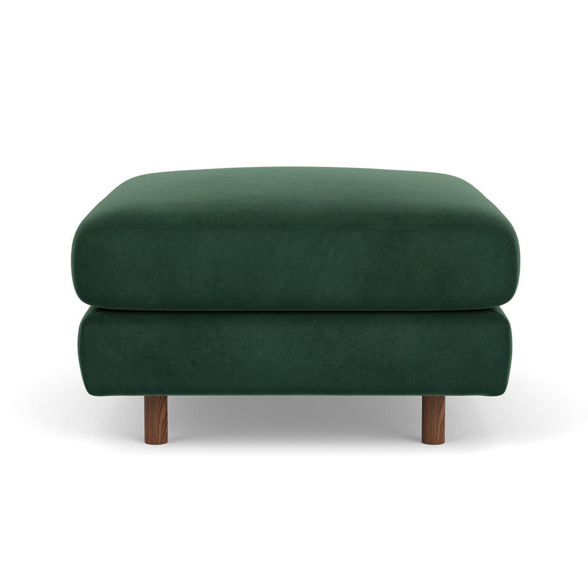 Luxury Dylan Velvet Ottoman - Soft Velvet Upholstered Storage Footrest Stool for Living Room, Bedroom & Home Decor - Perfect for Extra Seating, Footrest & Stylish Storage