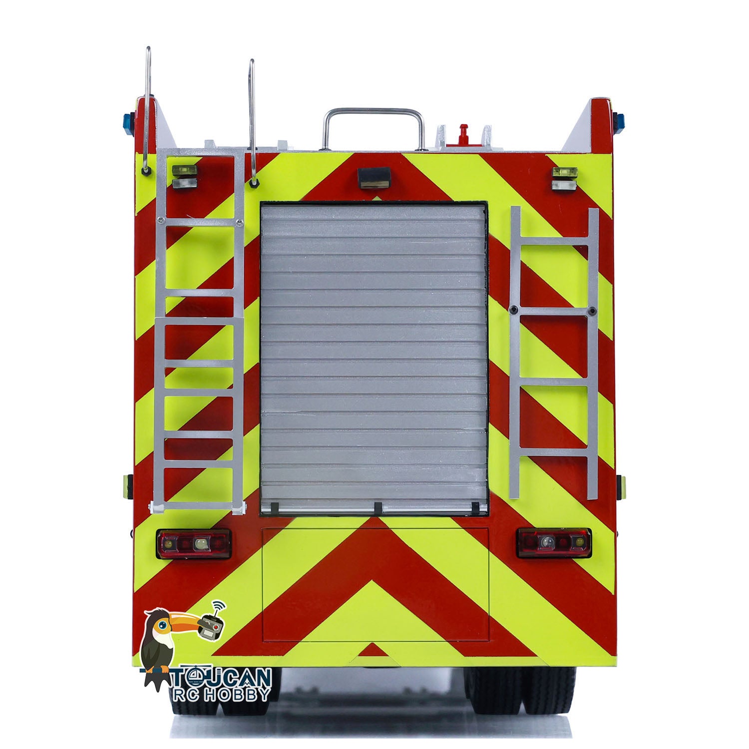 1/14 Scale 8x4 RC Fire Truck with Remote Control, Sprinkler System, Realistic Sounds & Painted Body - DIY Assembled Firefighting Toy for Kids & Adults - Perfect for Emergency Simulation & Playtime Scenarios