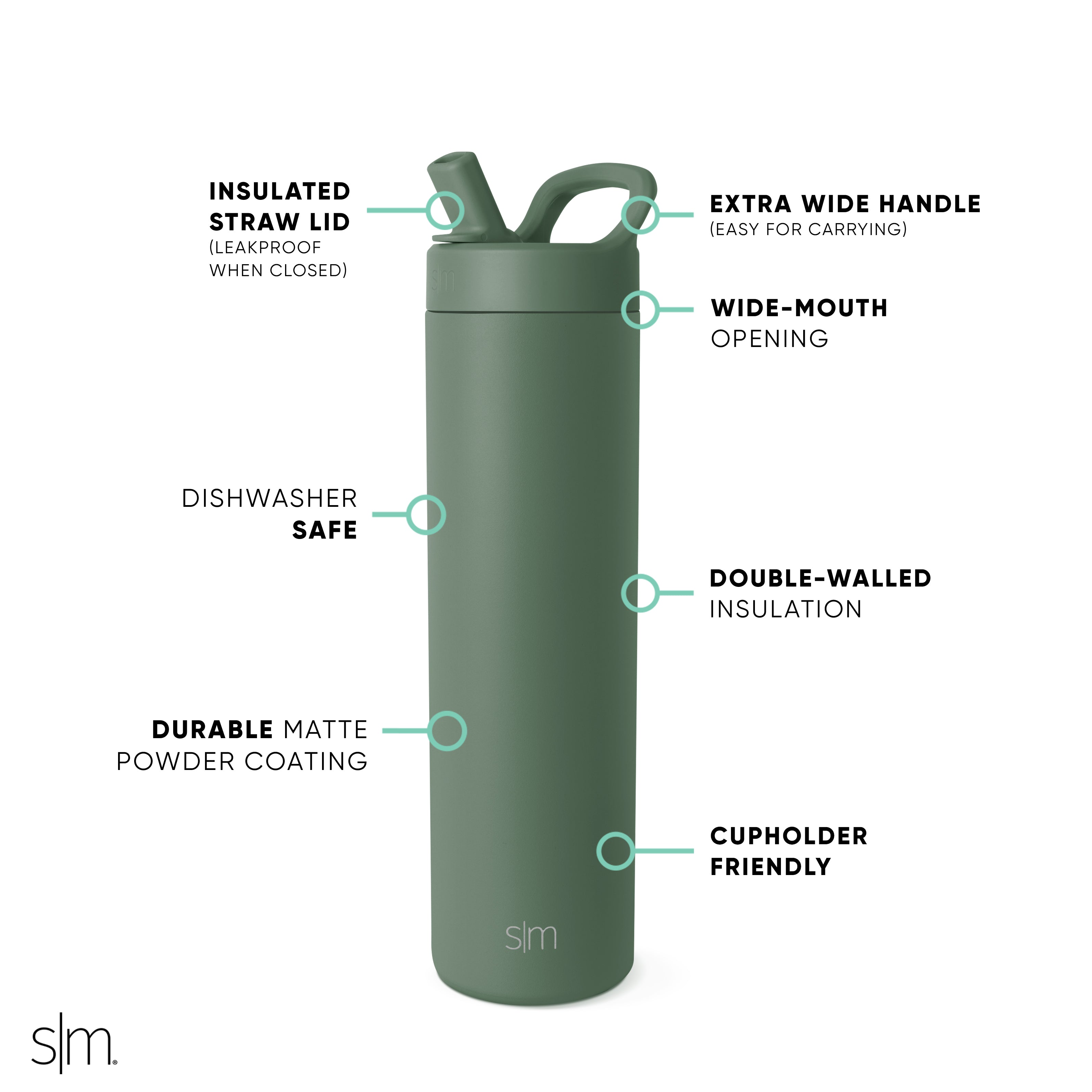 Stainless Steel Manual Straw Lid Tumbler Cup - Insulated Travel Mug for Hot & Cold Drinks - Perfect for Coffee, Tea, and Smoothies On The Go