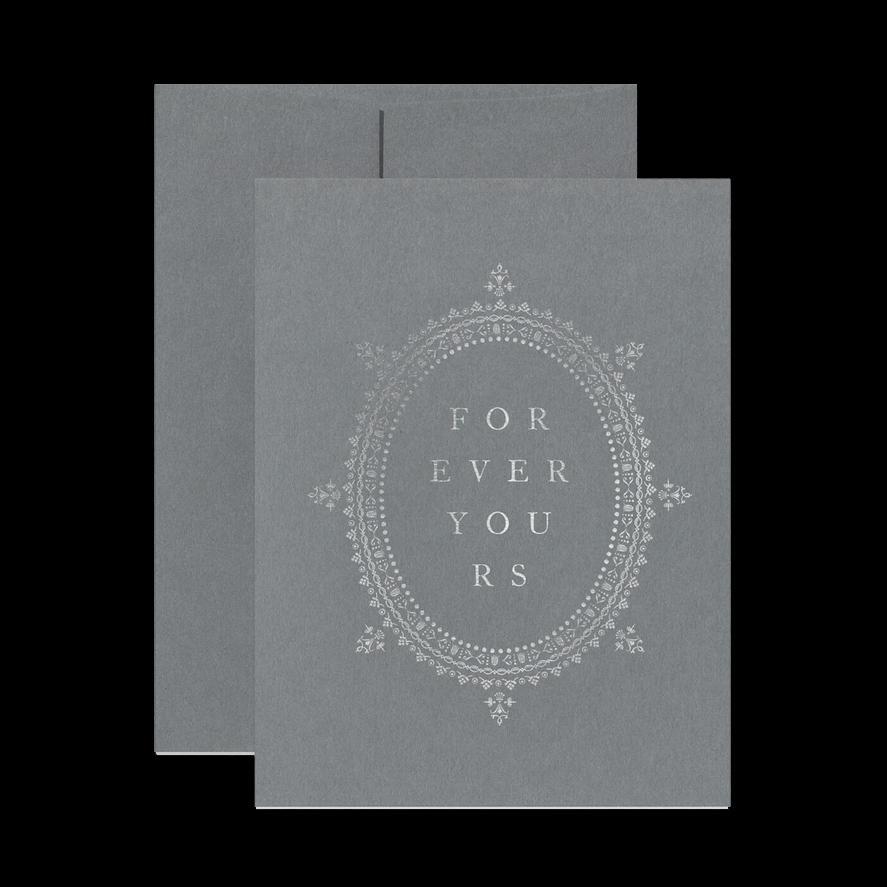 Eternally Yours Greeting Card - Elegant Blank Note Cards for Weddings, Anniversaries & Special Occasions | Perfect for Handwritten Love Letters & Romantic Gifts