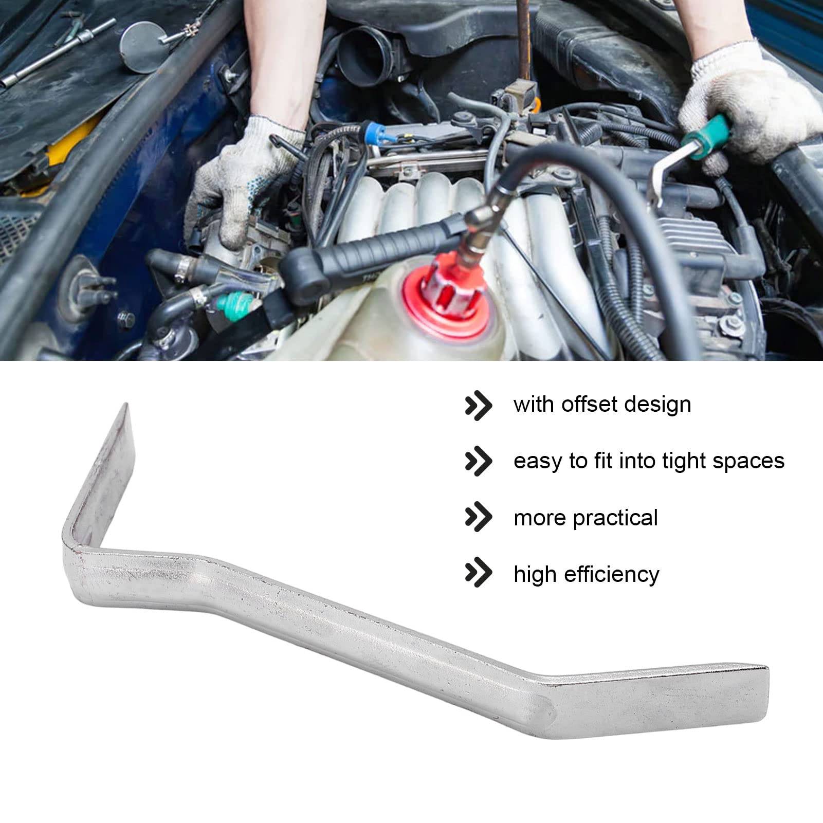 KIMISS Professional Metal Offset Brake Spoon - Universal Car Brake Adjusting Tool for Auto Repair & Maintenance | Perfect for DIY Mechanics & Professional Technicians