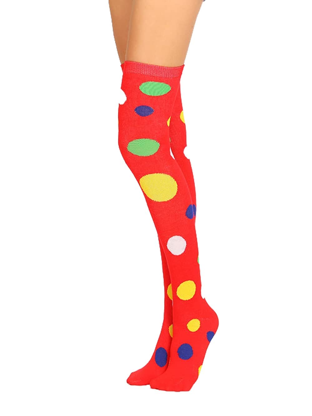 HYTENSUN Women's Polka Dot Thigh High Socks - Extra Long Over The Knee Stockings for Fashion, Cosplay & Winter Warmth