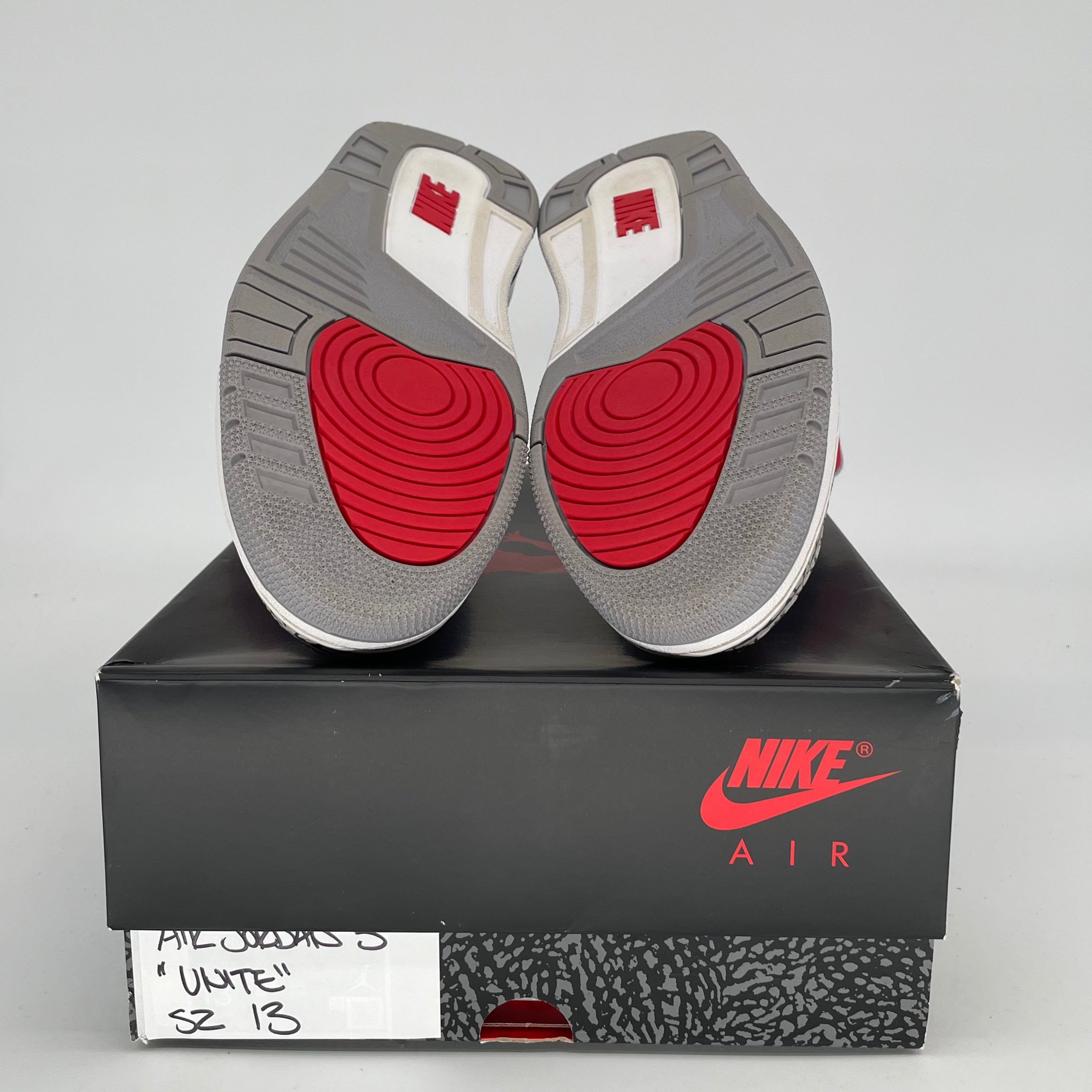 AIR JORDAN 3 UNITE Men's Basketball Shoes Size 13 - Retro Style Sneakers CK5692-600 for Sports & Casual Wear