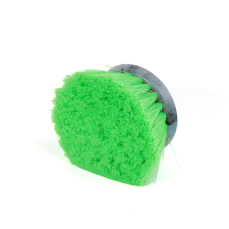 Ultra Soft Polybutylene Detailing Brush for Cars - Green Round All-Purpose Brush for Automotive Cleaning, Polishing & Fine Finishes - Perfect for Car Detailing, Waxing & Interior Care