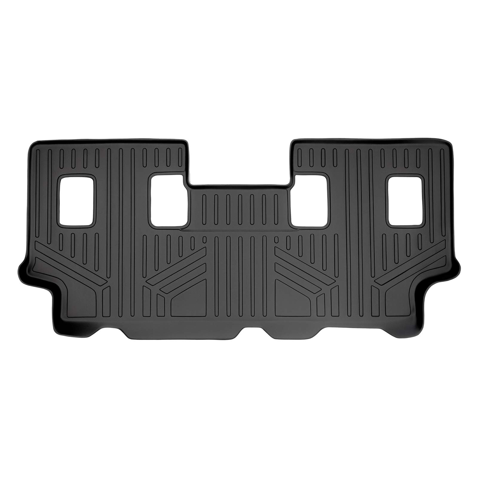 MAXLINER All-Weather Floor Mats for 2007-2017 Ford Expedition EL & Lincoln Navigator L - 3rd Row Custom Fit Car Floor Liners, Black - Perfect for Family Road Trips, School Runs, and Outdoor Adventures