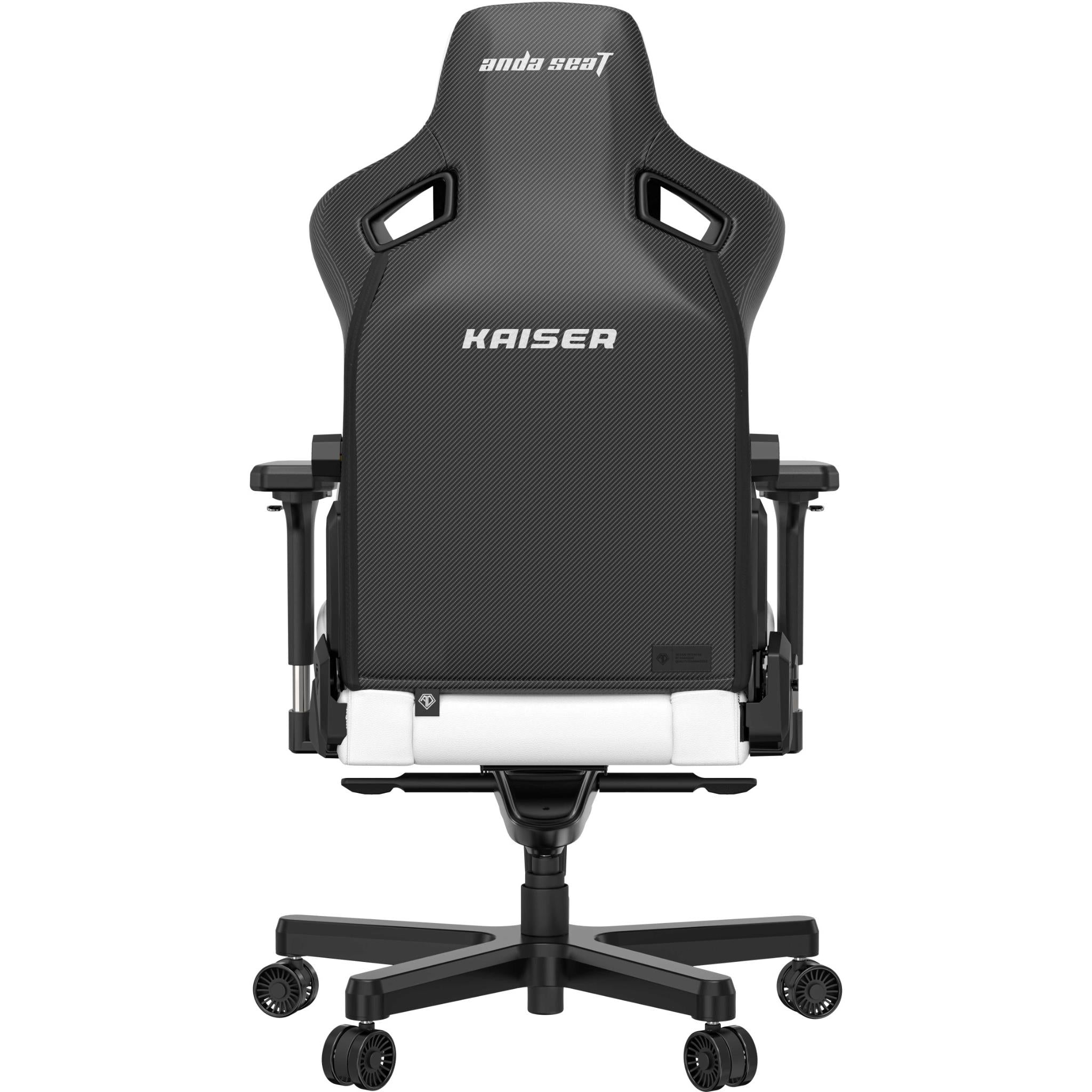 Anda Seat Kaiser 3 Series Premium Ergonomic Gaming Chair - White (Large Size) for PC, PS5, Xbox & Office - Comfortable Racing Style Chair with Lumbar Support
