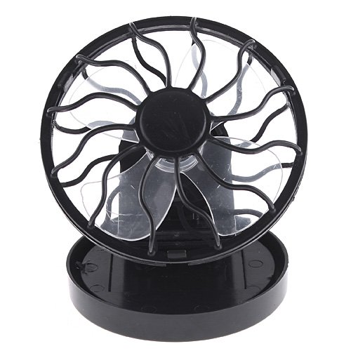 Clip-on Solar Powered Fan - Portable Cooling Fan with Energy-Saving Solar Panel for Outdoor, Camping, Patio & Home Use
