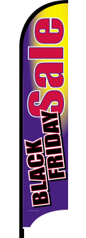 Feather Flag Banner - Black Friday Sale (Flag Only) | Outdoor Advertising, Grand Openings & Event Decor