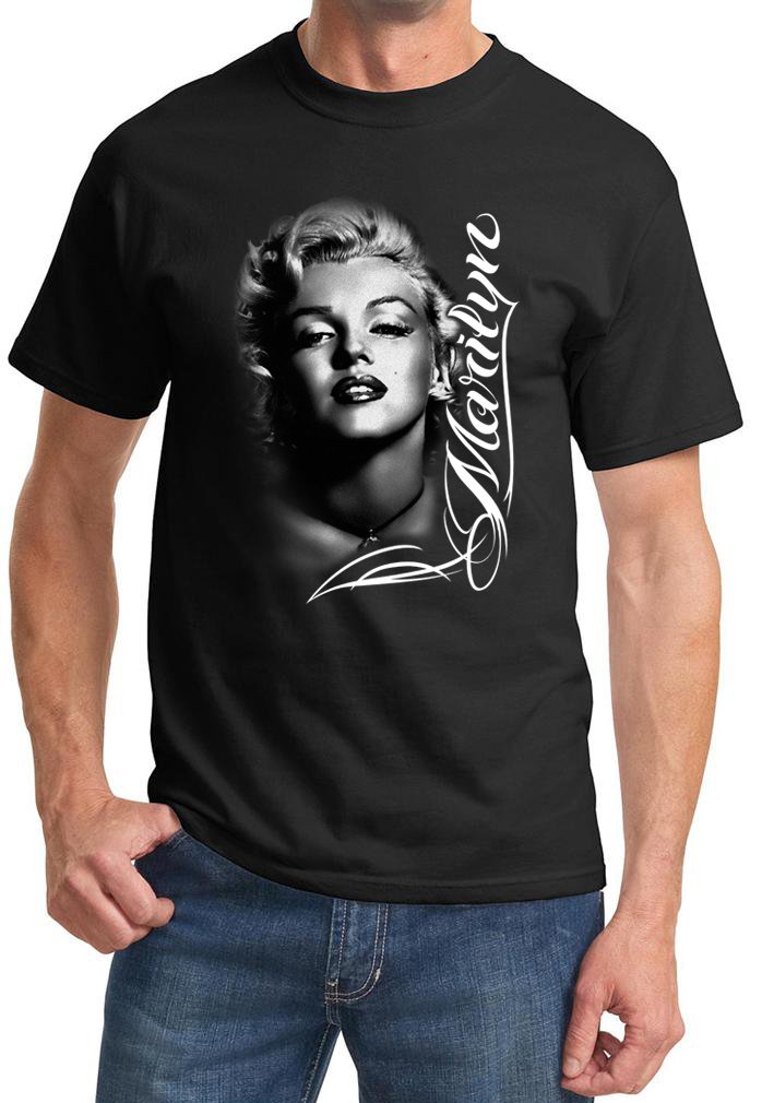 Vintage Marilyn Monroe Black & White Portrait T-Shirt - Classic Retro Tee for Casual Wear, Movie Nights & 50s Themed Parties