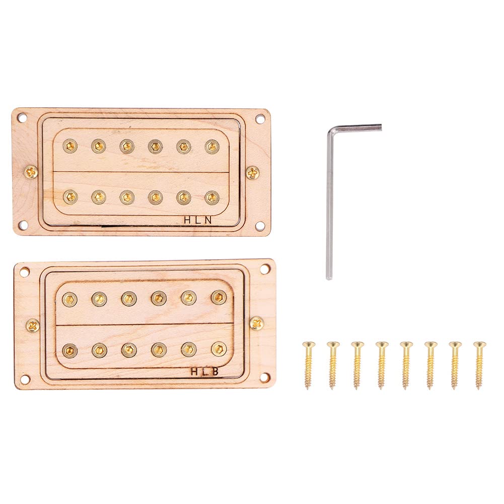Cosiki Humbucker Guitar Pickup - Professional Gold Core Pickup with Screws for Electric Guitar Repair & Upgrade | Perfect for Musicians, Luthiers & Guitar Enthusiasts | Studio Recording & Live Performance Ready