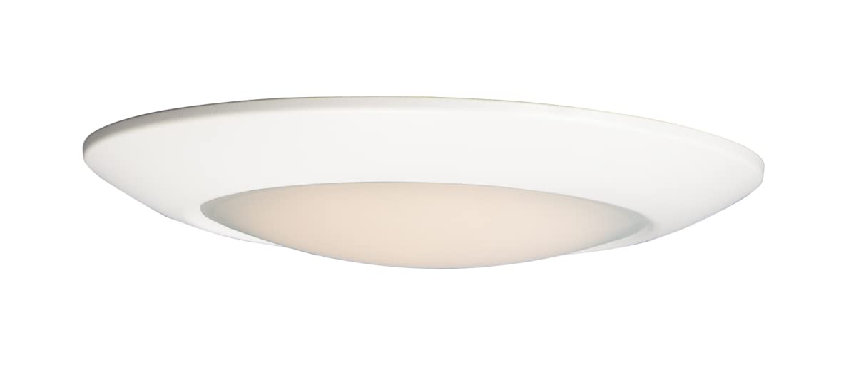 11 Inch Modern White LED Flush Mount Ceiling Light Fixture - Energy Efficient Bright Lighting for Bedroom, Kitchen, Hallway & Closet