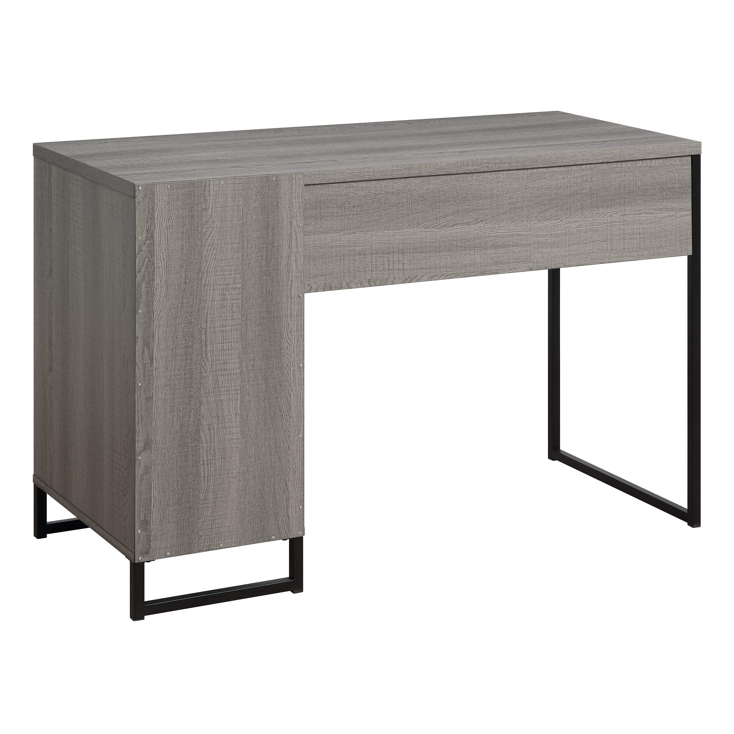 American Farmhouse Oak Wood Desk HGN783-FK - Rustic Home Office Furniture for Study, Work & Writing | Durable Wooden Computer Desk with Vintage Charm