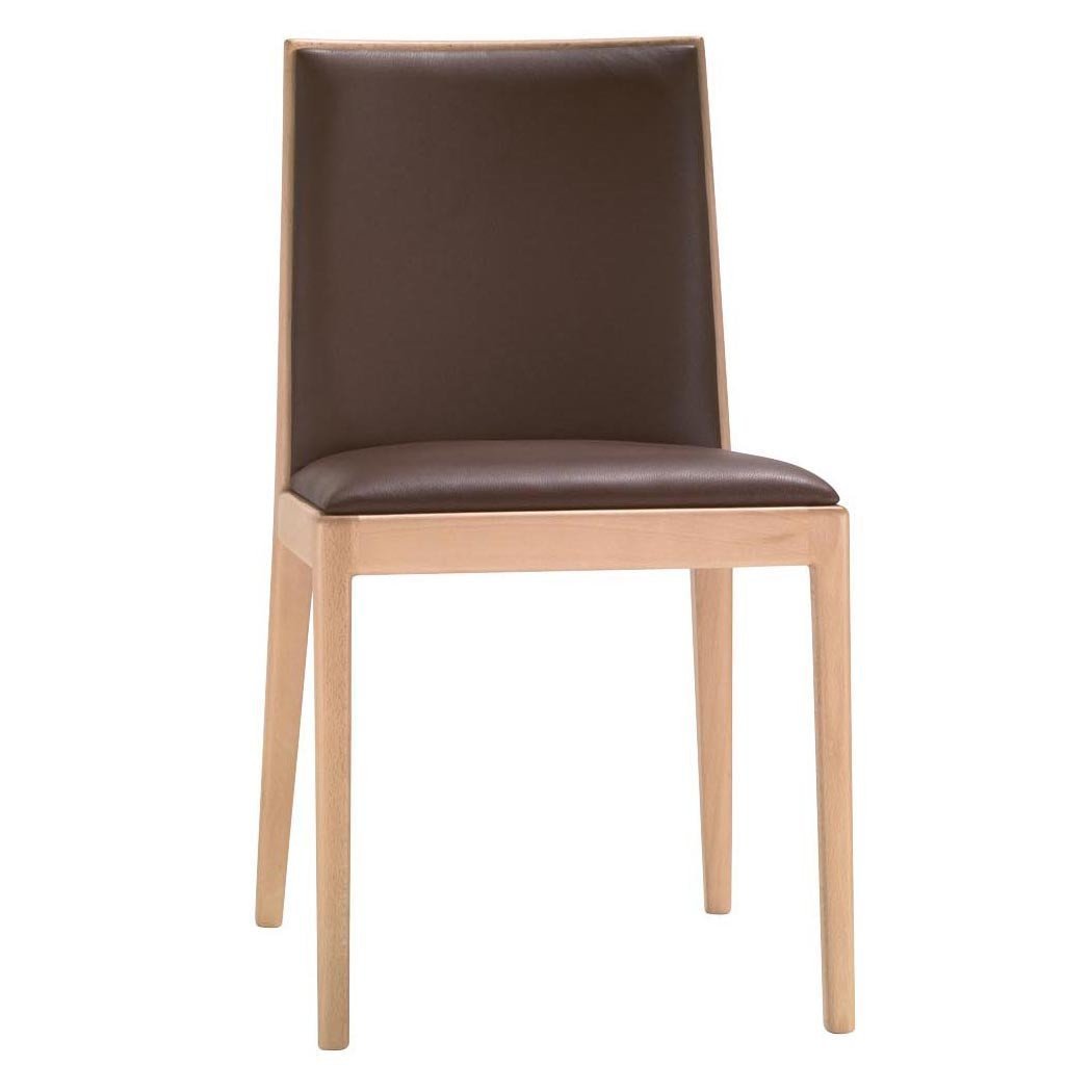 Carlotta SI0991 Modern Accent Chair - Stylish Upholstered Lounge Chair for Living Room, Bedroom, or Office - Comfortable Mid-Century Inspired Seating with Wooden Legs