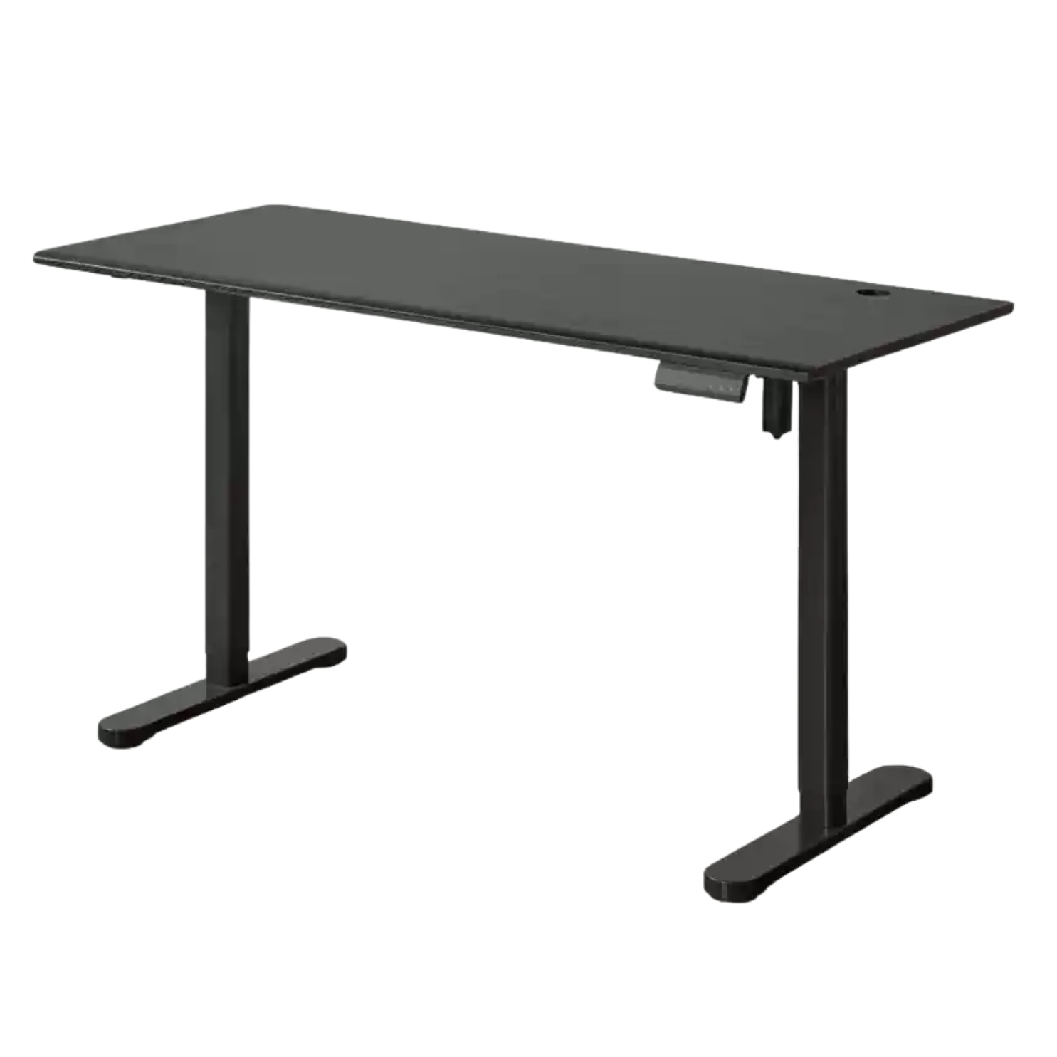 Solid Oak Wood Electric Height Adjustable Standing Desk - Ergonomic Home Office Desk for Work & Study