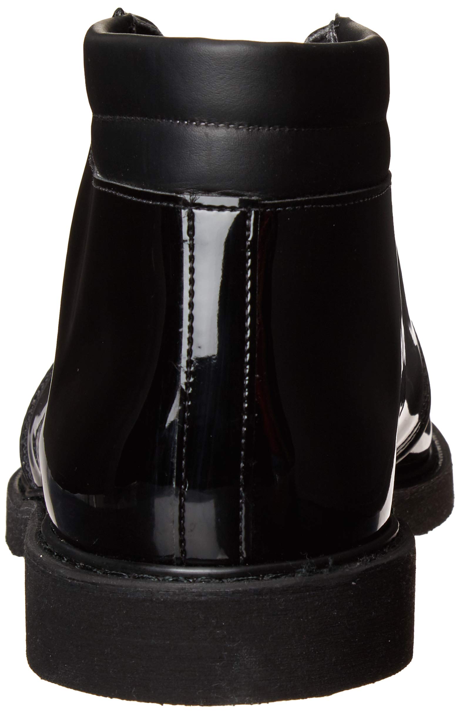 Bates Men's Lites High Gloss Padded Collar Chukka Boots - Lightweight Slip-Resistant Military & Work Shoes for Police, Security & Outdoor Activities