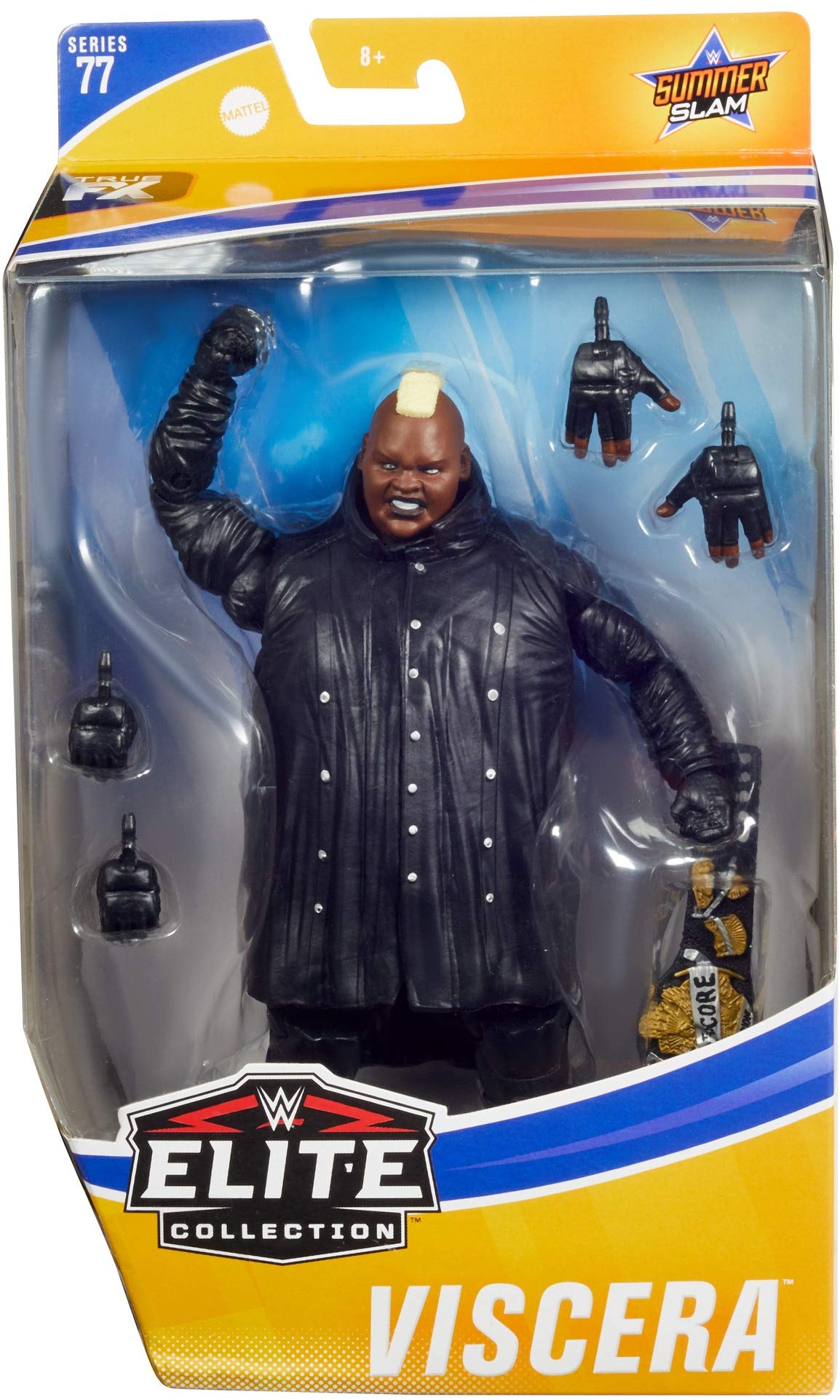 WWE Elite Collection SummerSlam Viscera Action Figure - Authentic Wrestling Collectible for Fans & Display