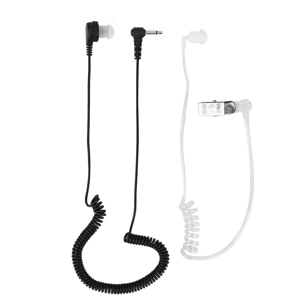 Anti-Radiation Surveillance Earpiece Headset - 3.5mm Mono Acoustic Tube Headphones for Radio Communication | Secure & Clear Listening for Law Enforcement, Security Guards & Dispatchers