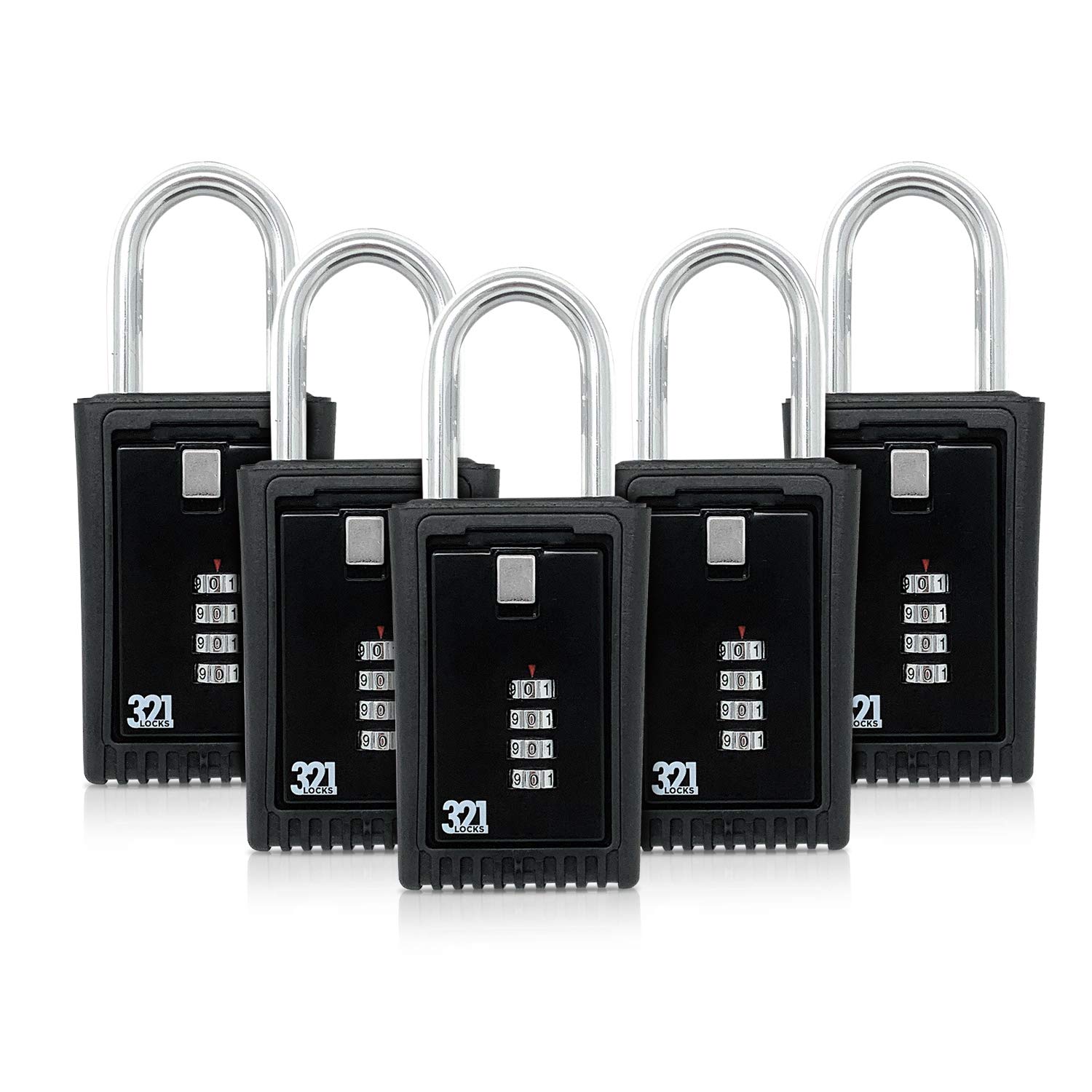 Key Lock Box LB-003 - Secure Outdoor Key Storage with Combination Lock - Hide Spare Keys for Home, Realtor, Contractor & Rental Properties - Fence or Door Knob Mount - Weatherproof & Durable (1 Pack) - Perfect for Vacation Homes, Airbnb Rentals & Emergency Access