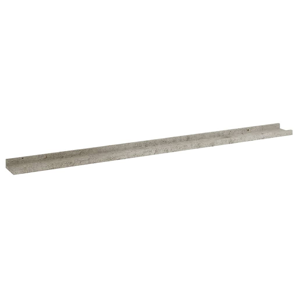 2-Pack Floating Wall Shelves - Concrete Gray 45.3