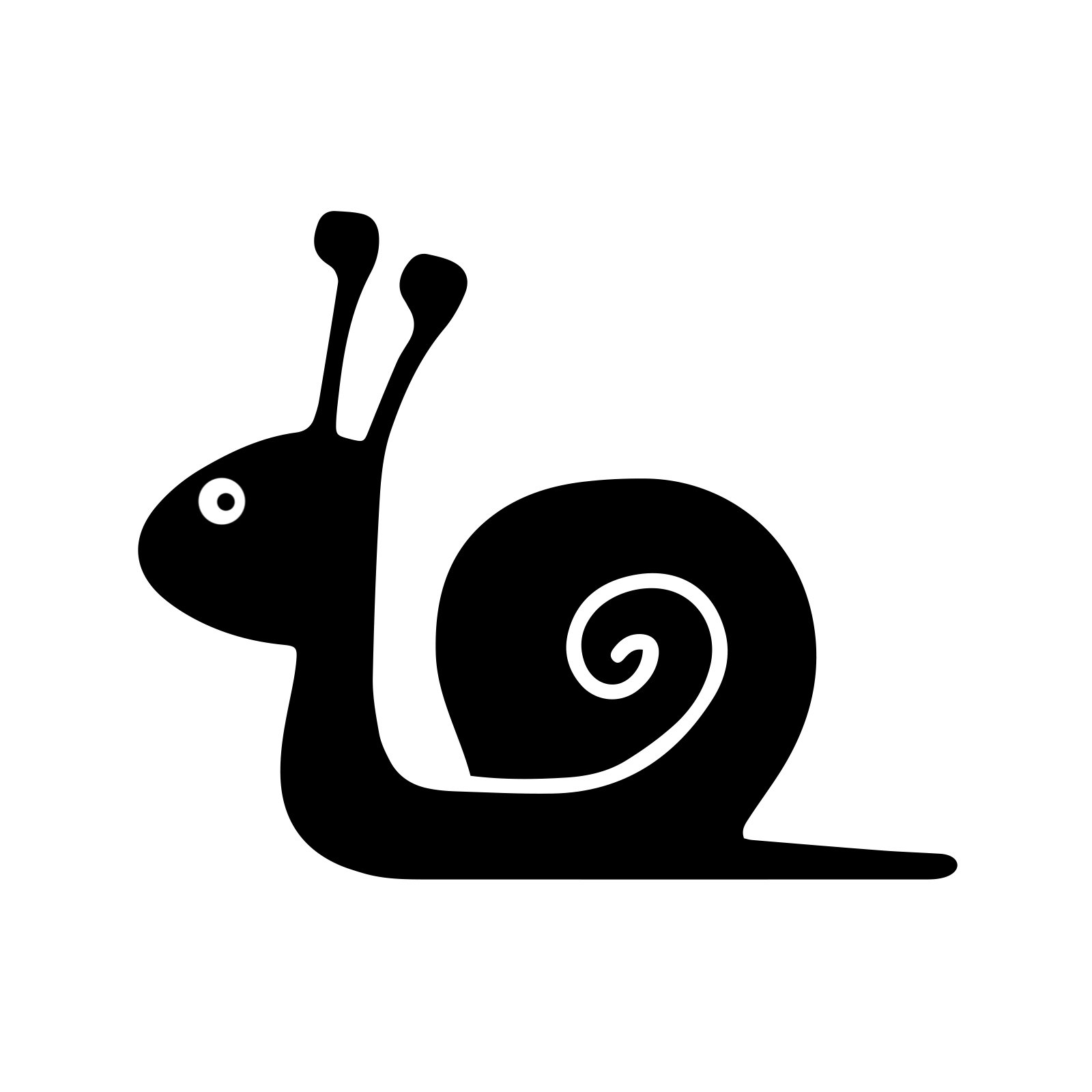 Bargain Max Snail Silhouette Decal Sticker - 5.5 Inch Black Vinyl Decals for Notebook, Car, Laptop, Water Bottle - Perfect for DIY Crafts, School Supplies, and Personalizing Your Belongings