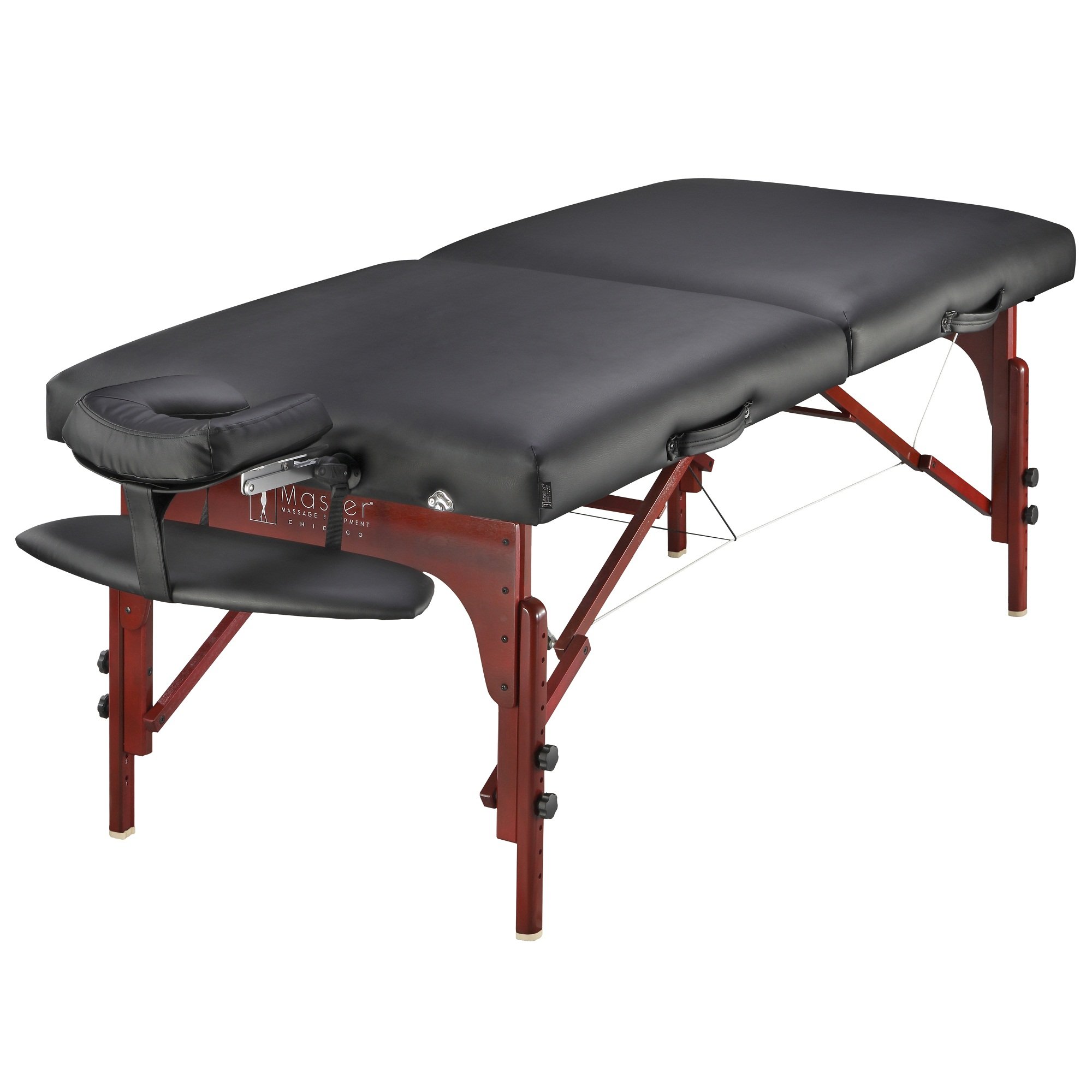 Master Massage 10017 Montclair Portable Massage Table - 71cm Black Beauty Salon Spa Bed for Lash Extensions, Tattoo & Physical Therapy | Perfect for Home, Salon & Mobile Spa Services