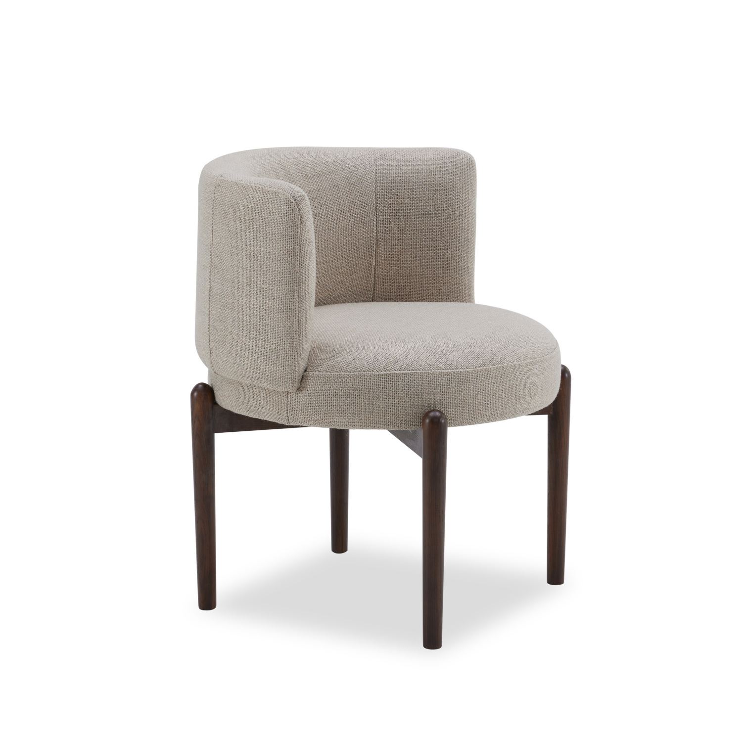 Bloor Dining Chair - Modern Link Ecru Upholstered Seat - Perfect for Kitchen, Dining Room & Home Office