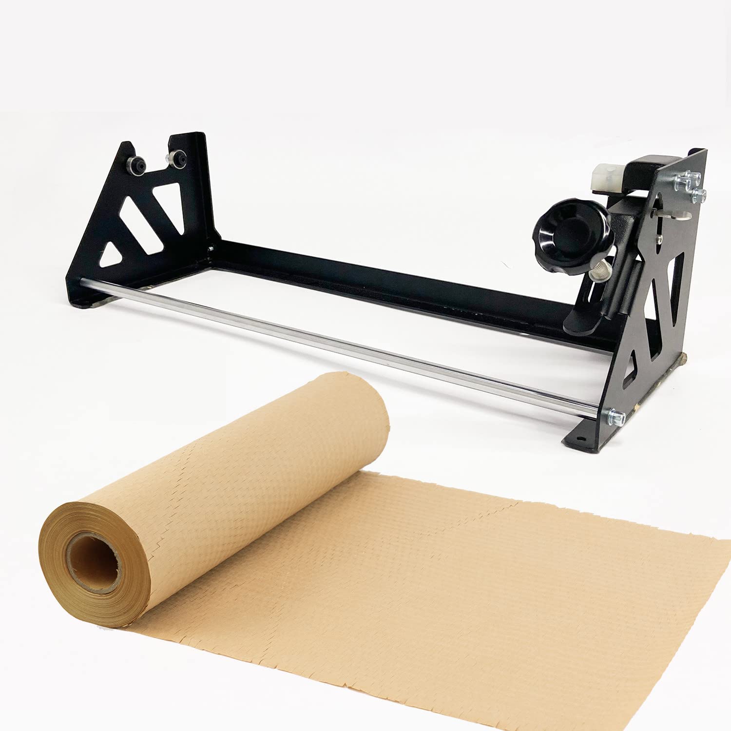 Eco-Friendly Honeycomb Paper Roll Dispenser & Packing Paper 295' - Sustainable Bubble Cushioning Wrap for Small Business | Perfect for Shipping, Gift Wrapping & Fragile Item Protection