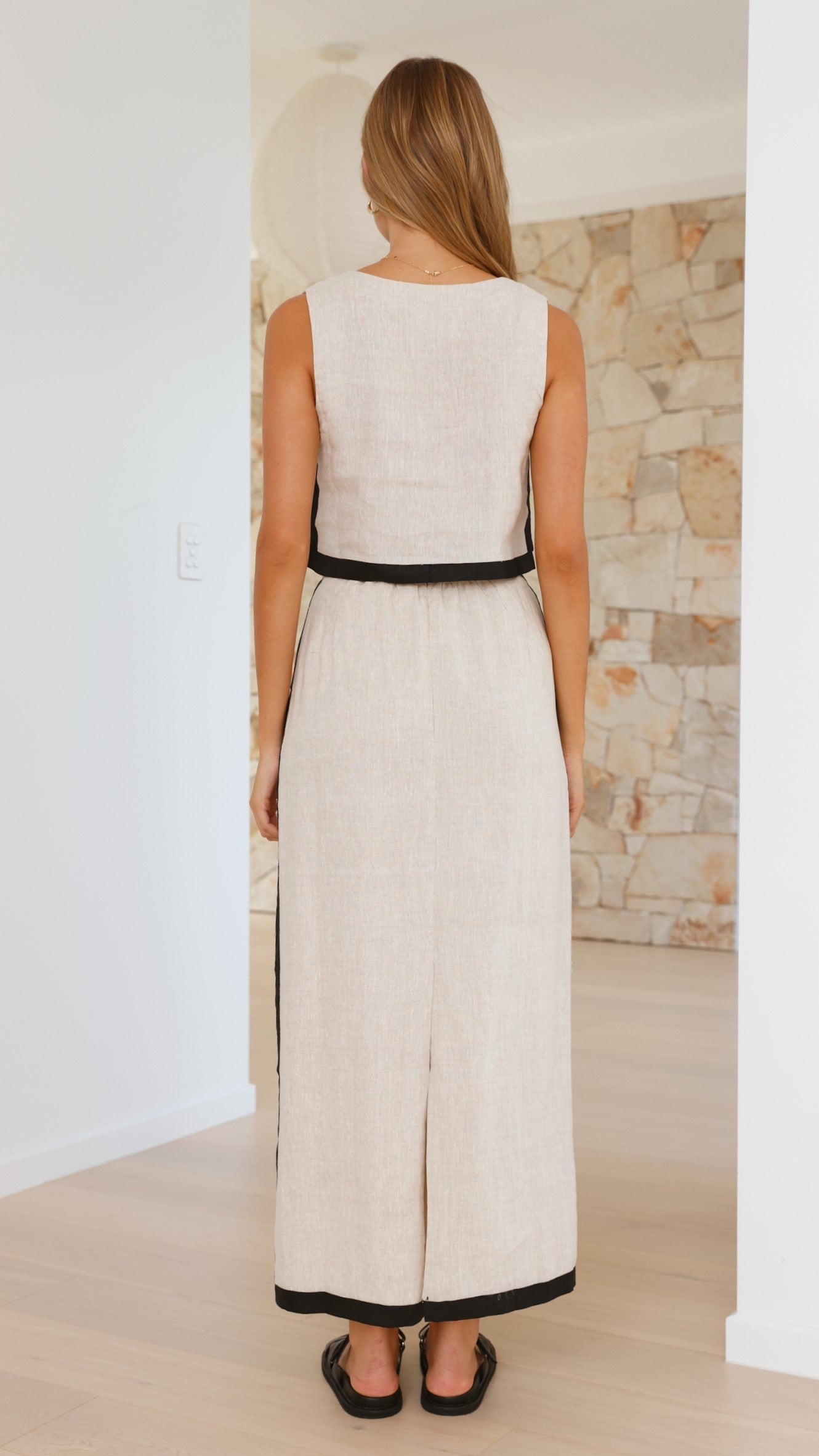 Arlette Maxi Skirt - Women's Flowy Long Boho Skirt in Natural Color | Perfect for Beach, Vacation & Summer Outfits