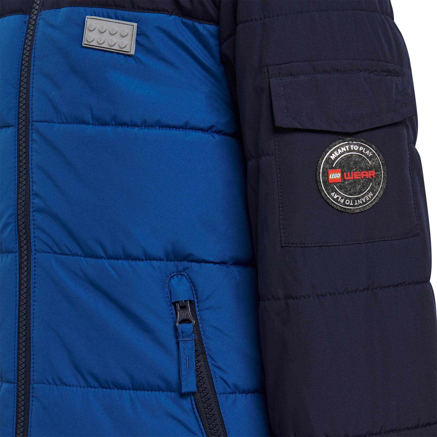 LEGO Wear Kids Jacket with Detachable Hood & Phone Pocket - Waterproof Windbreaker for Boys & Girls - Perfect for Outdoor Play, School & Cold Weather