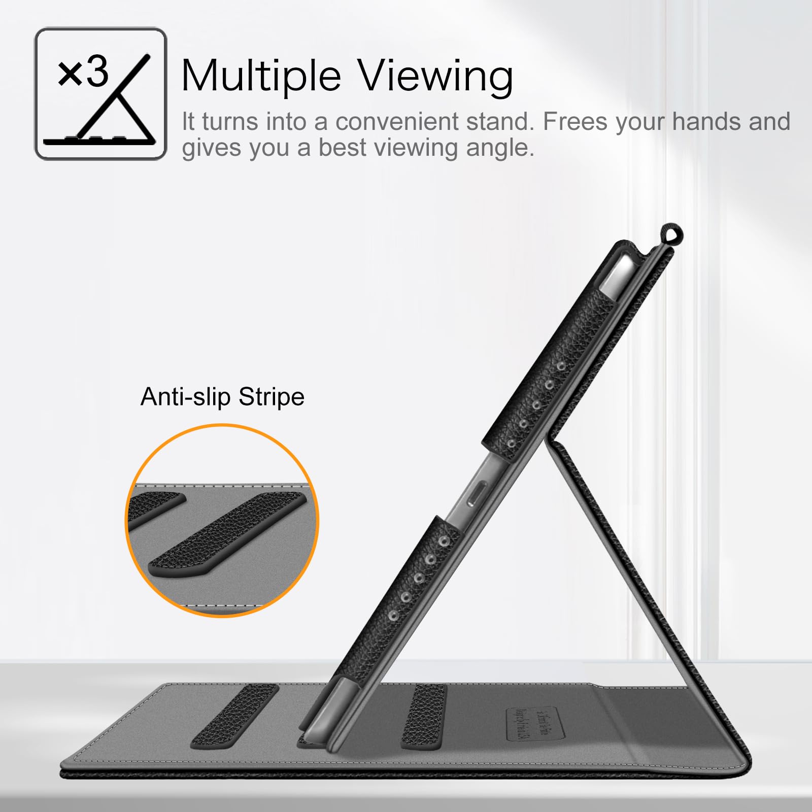 Fintie Protective Case for iPad 6th/5th Generation (2018/2017 Model) & iPad Air 2/Air 1 - 9.7 Inch Shockproof Cover with Multi-Angle Stand, Corner Protection & Storage Pocket (Black) - Perfect for Work, School & Travel