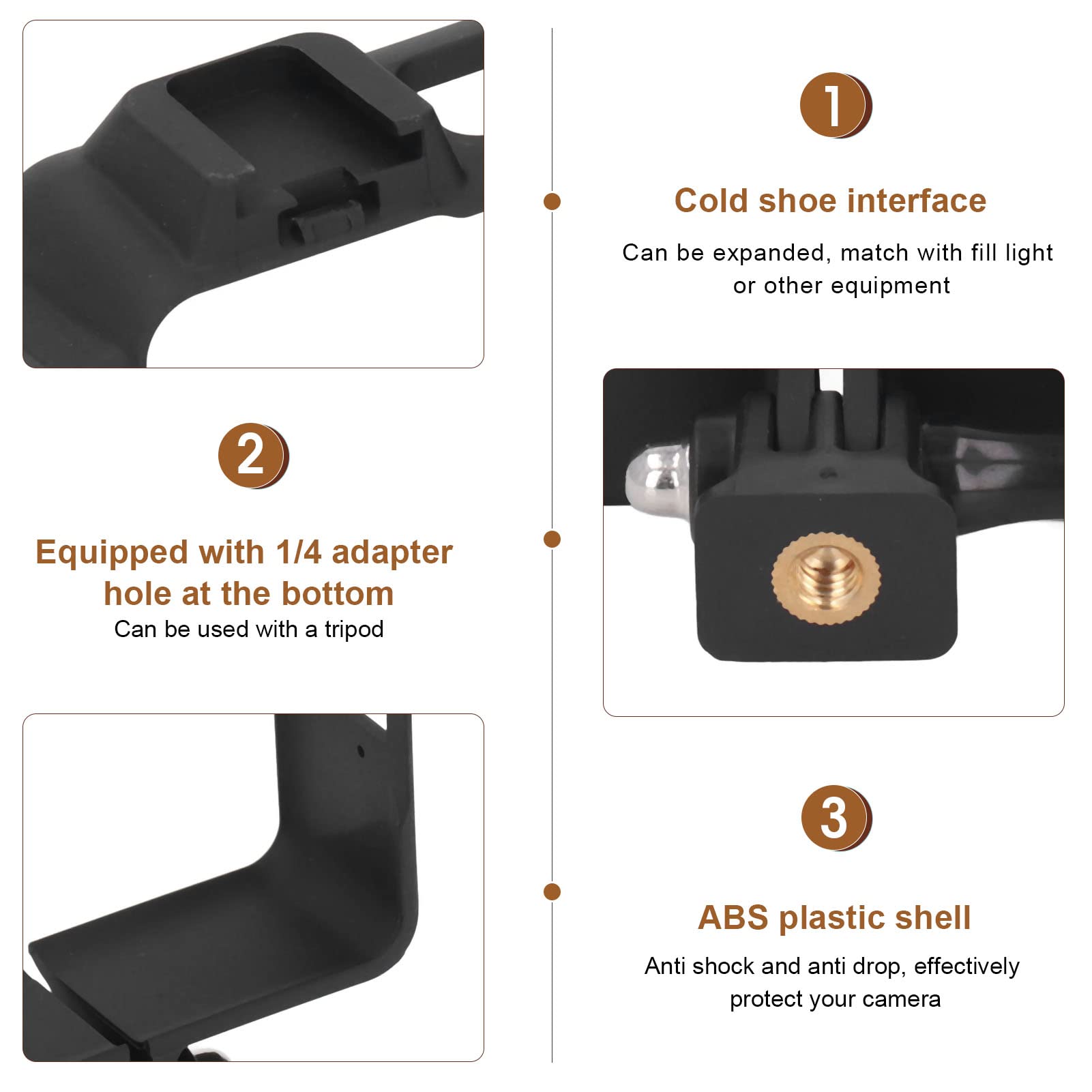 Shockproof Black Camera IV Housing for One RS Action Camera - Durable Shell Cover & Mount Case for Outdoor Adventures, Sports & Travel