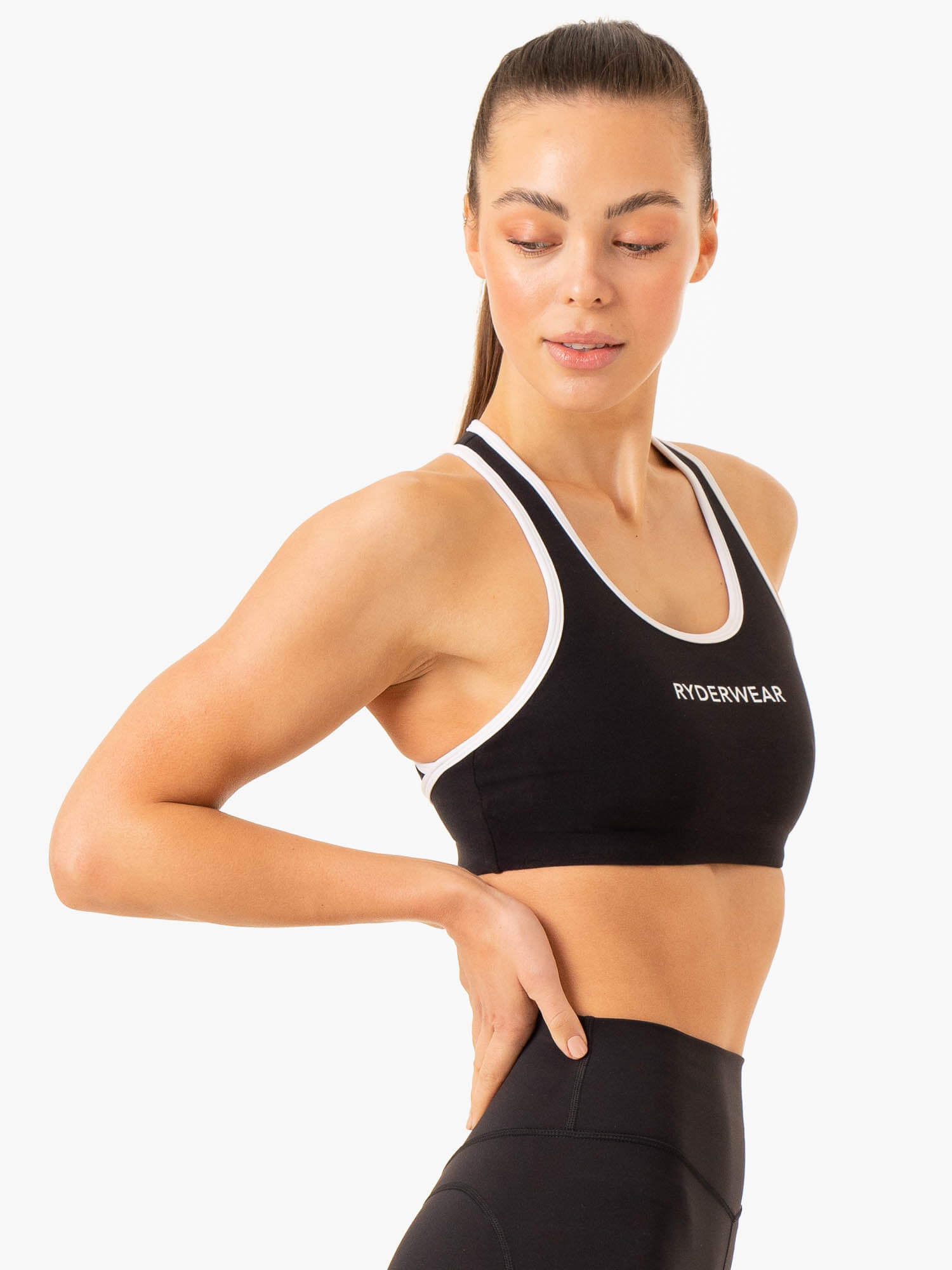High Impact Sports Bra for Women - Breathable & Supportive Workout Top - Black - Ideal for Running, Gym & High-Intensity Training