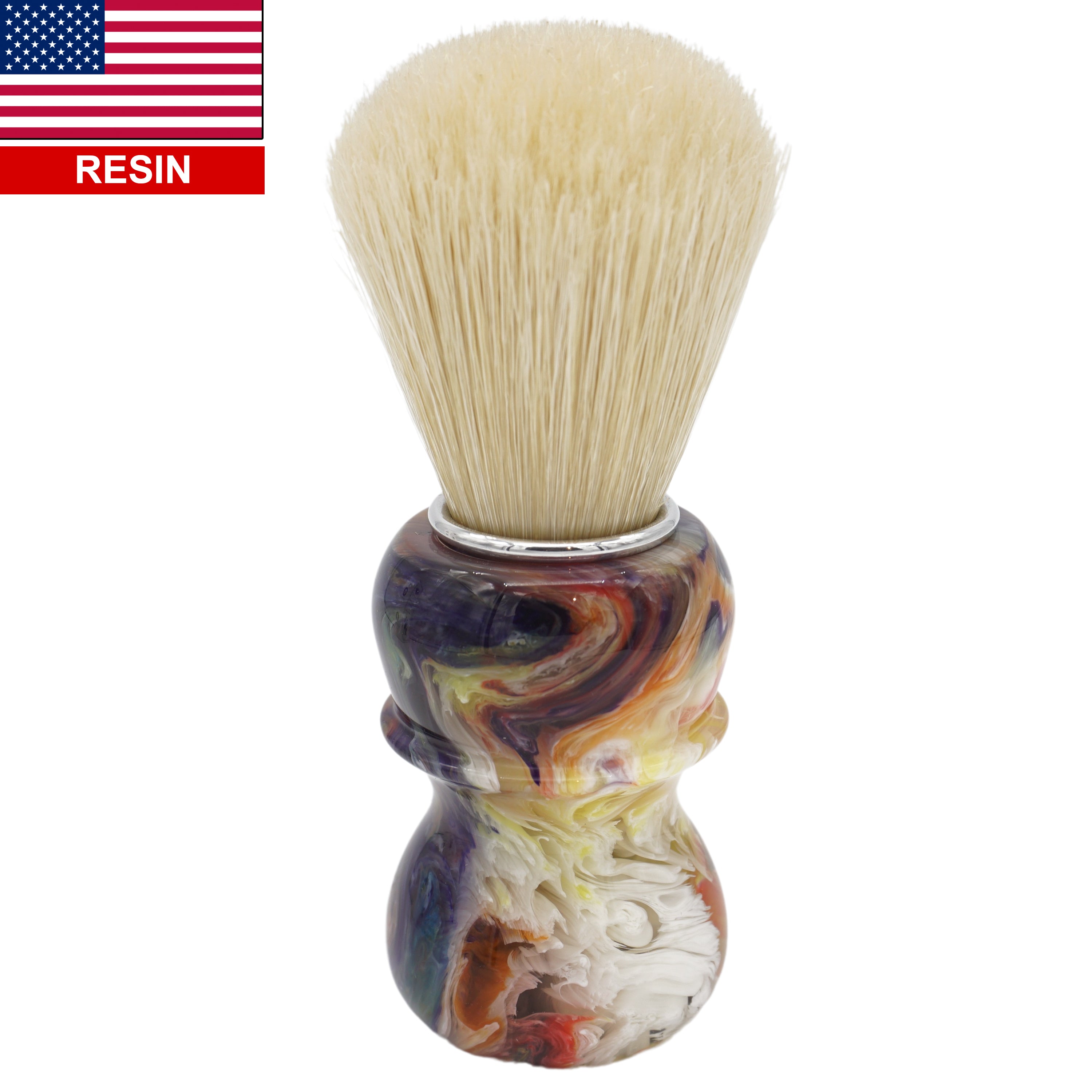 Premium 24mm Semogue SOC Boar Shaving Brush with Handcrafted Picasso Handle by AP Shave Co. - Perfect for Wet Shaving & Grooming Rituals