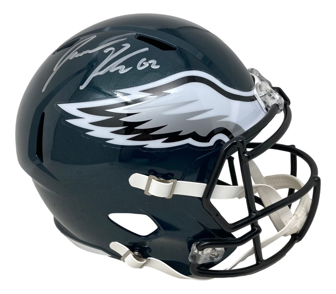 Jason Kelce Autographed Philadelphia Eagles FS Speed Replica Helmet with PSA ITP Hologram - Perfect for Eagles Fans, Sports Memorabilia Collectors, and Game Room Decor