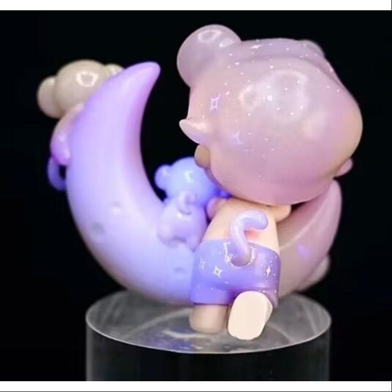 DIMOO Animal Kingdom Series Secret Monkey Catches the Moon - Cute Collectible Blind Box Figure for Kids & Adults - Perfect for Home Decor, Gifts, and Toy Collections