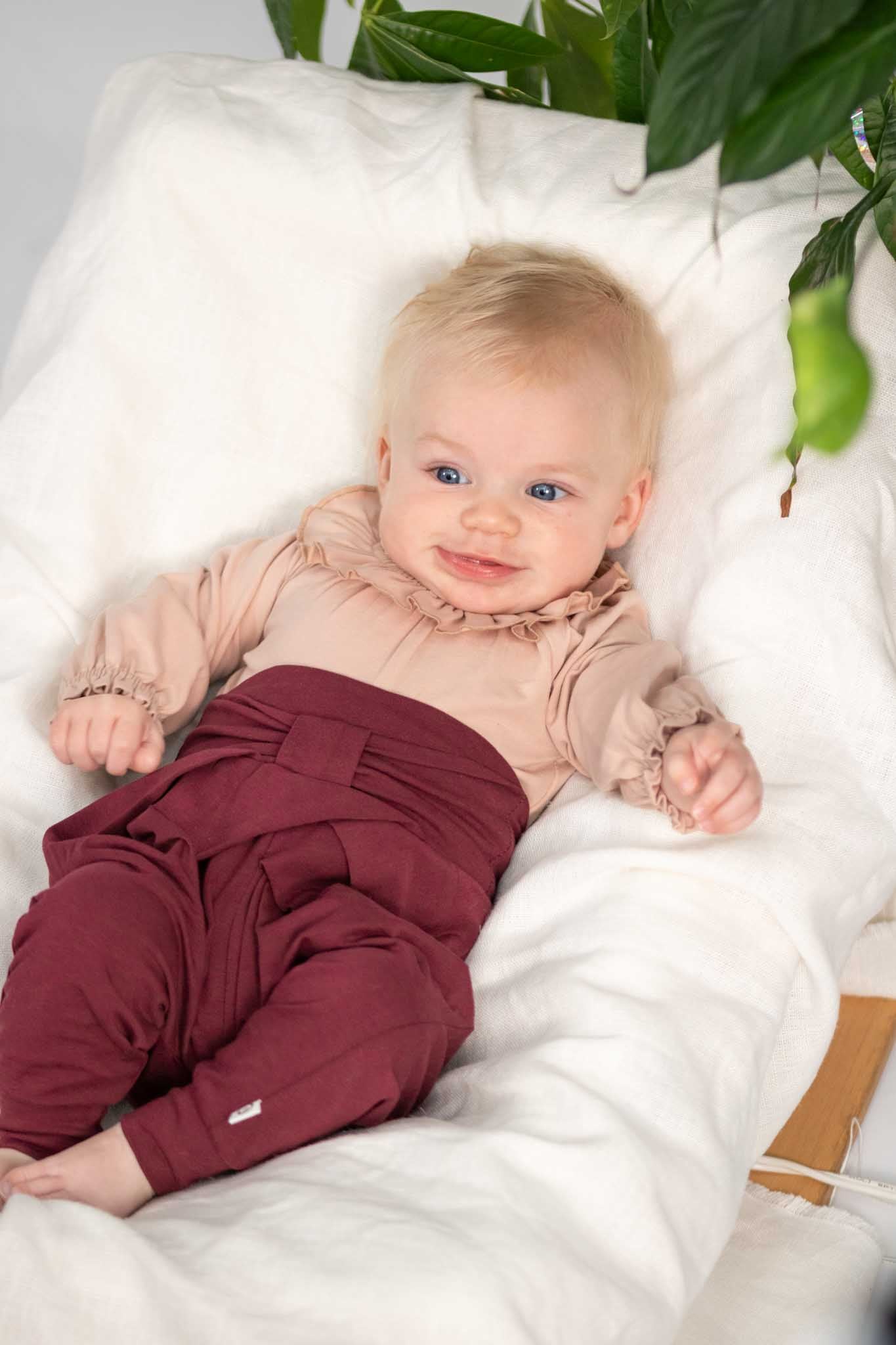 Adorable Fig Cozy Me Bow Pants for Baby Girls - Soft & Comfortable Cotton Leggings for Playtime, Photos & Special Occasions