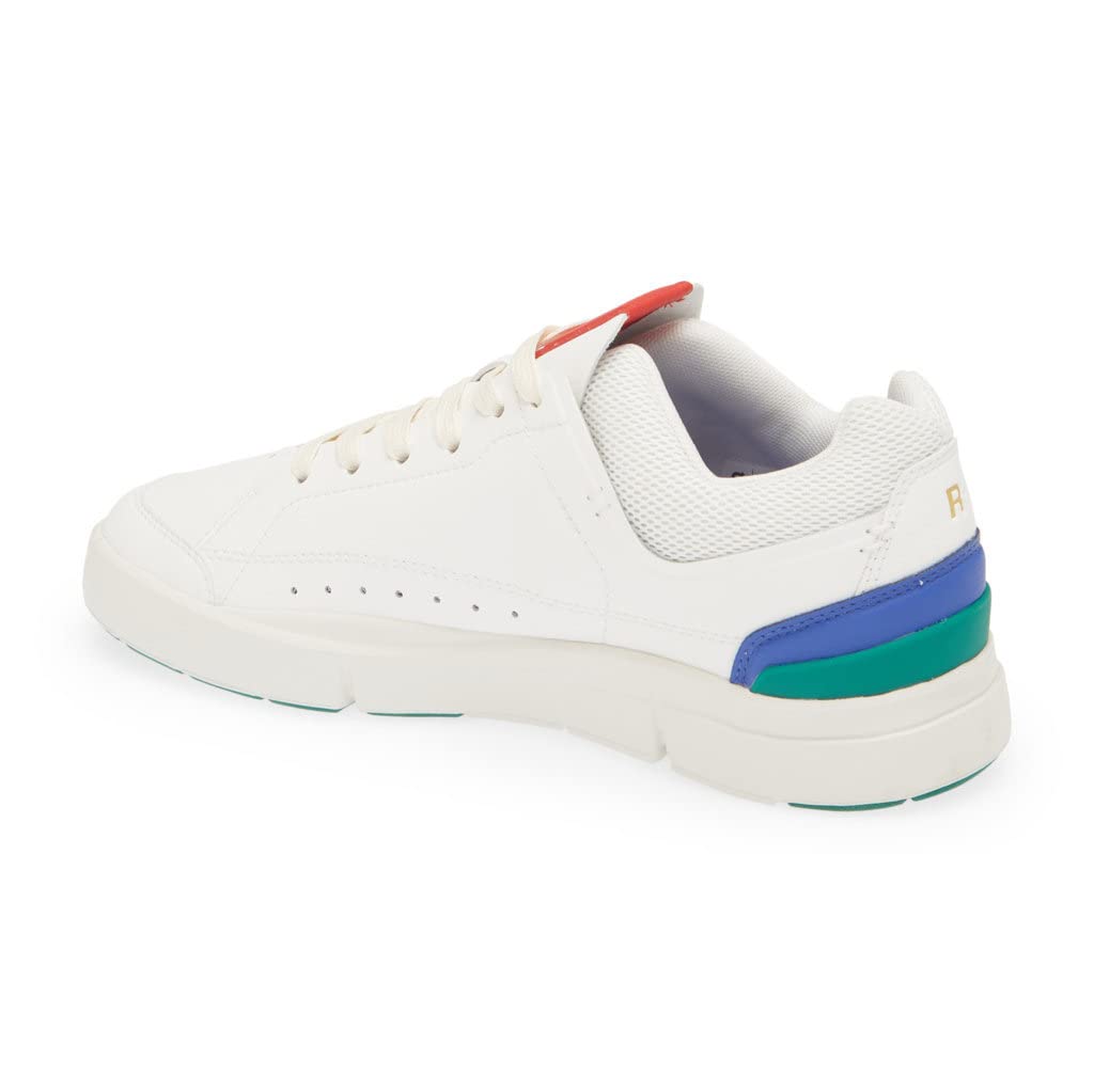 Women's The Roger Centre Court Synthetic Leather White Emerald Sneakers - Size 8.5 US | Comfortable Tennis Shoes for Women | Perfect for Casual Wear, Gym & Outdoor Activities