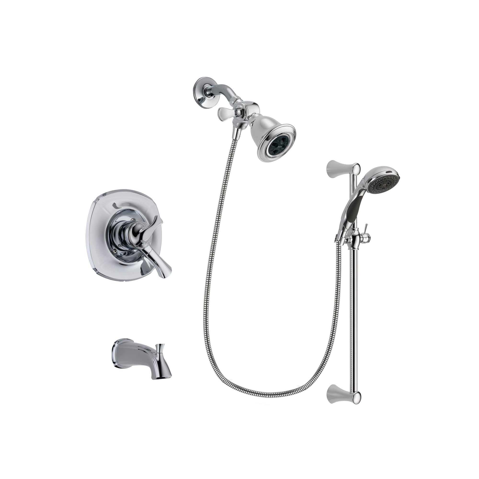 Delta Addison Chrome Tub and Shower Faucet System with Hand Shower DSP0759V - Perfect for Modern Bathrooms, Spa-Like Showers & Luxurious Bathing Experience