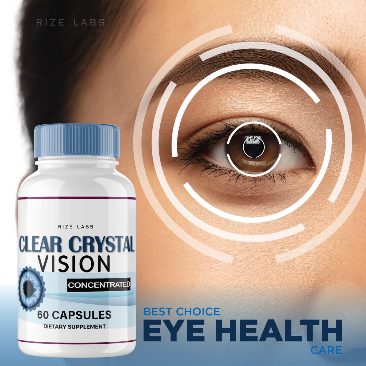 (5 Pack) Clear Crystal Vision Supplement - 300 Capsules for Healthy Eyes & Blurry Vision Relief | Supports Eye Function & Clarity | Perfect for Computer Users, Gamers & Seniors